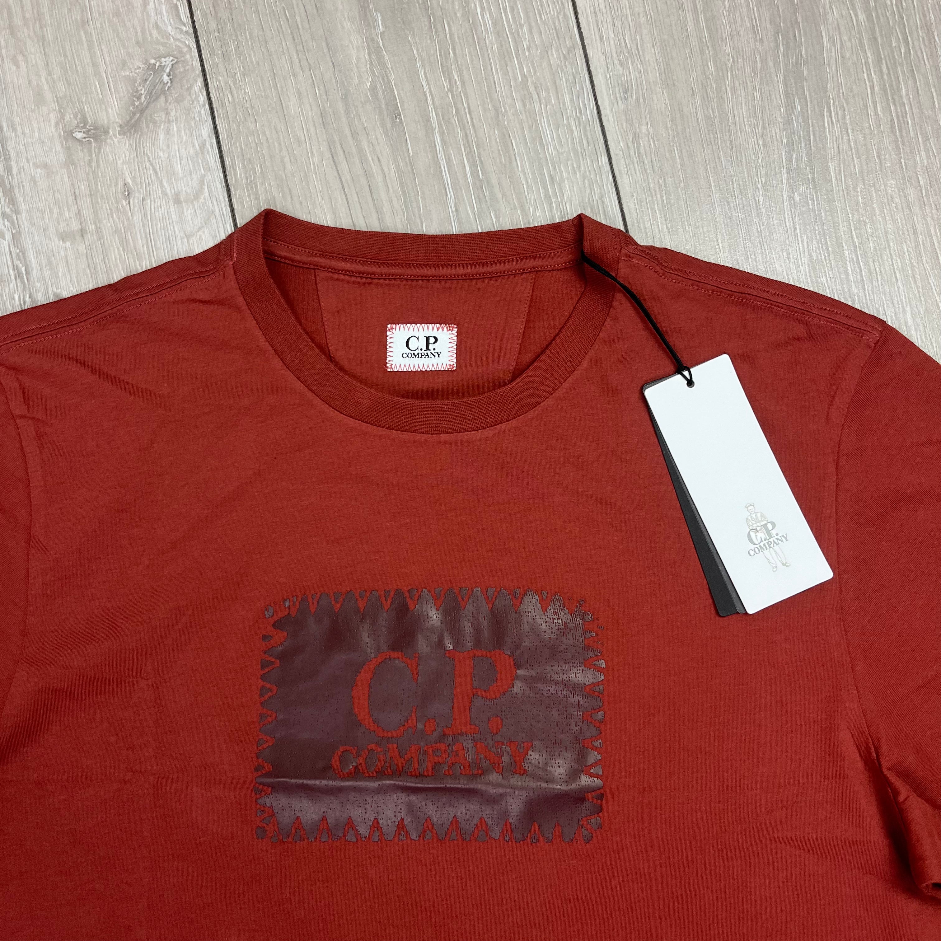 CP Company Stamp T-Shirt - Henna