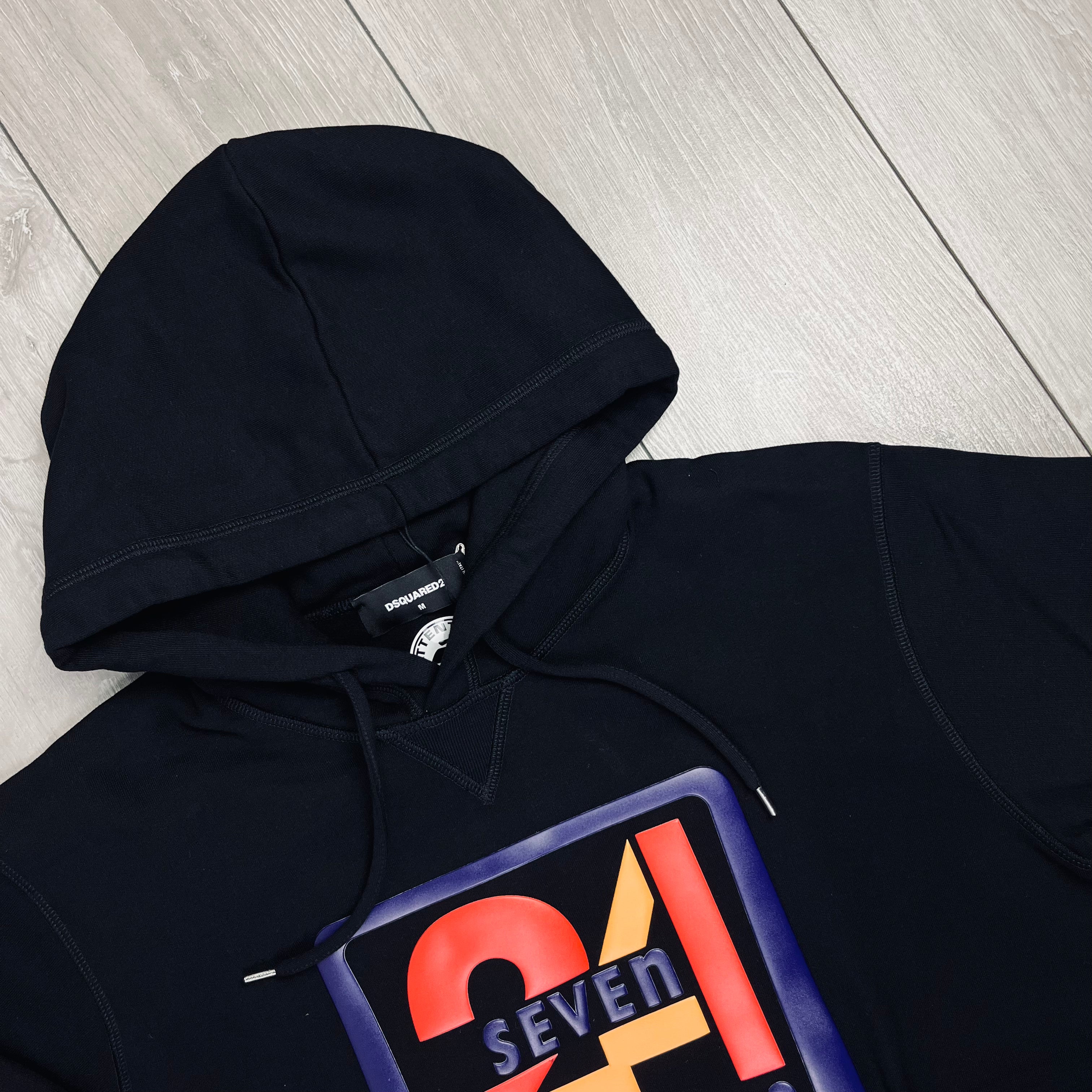 DSQUARED2 24/7 Hoodie - Black