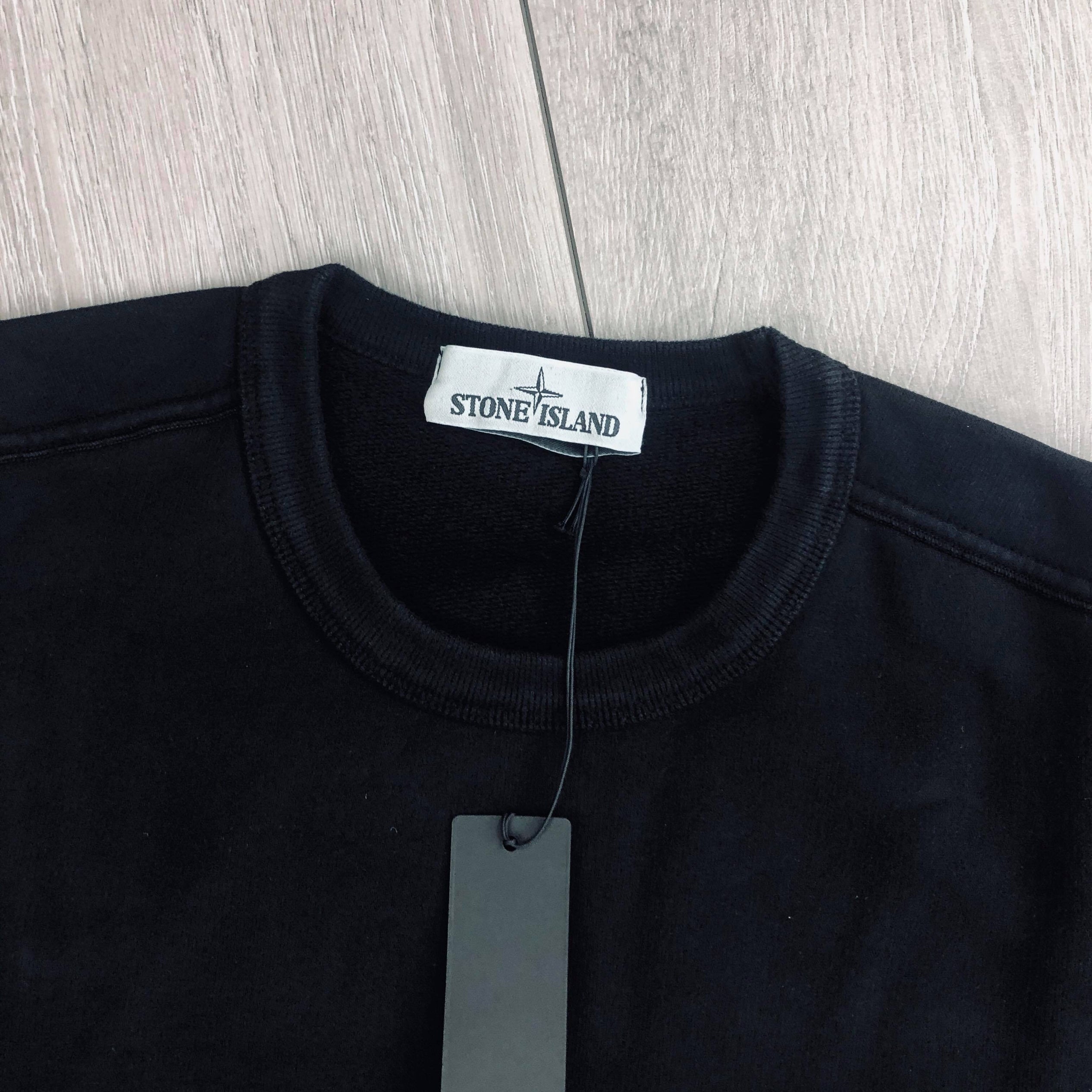 Stone Island Dyed Sweatshirt - Black