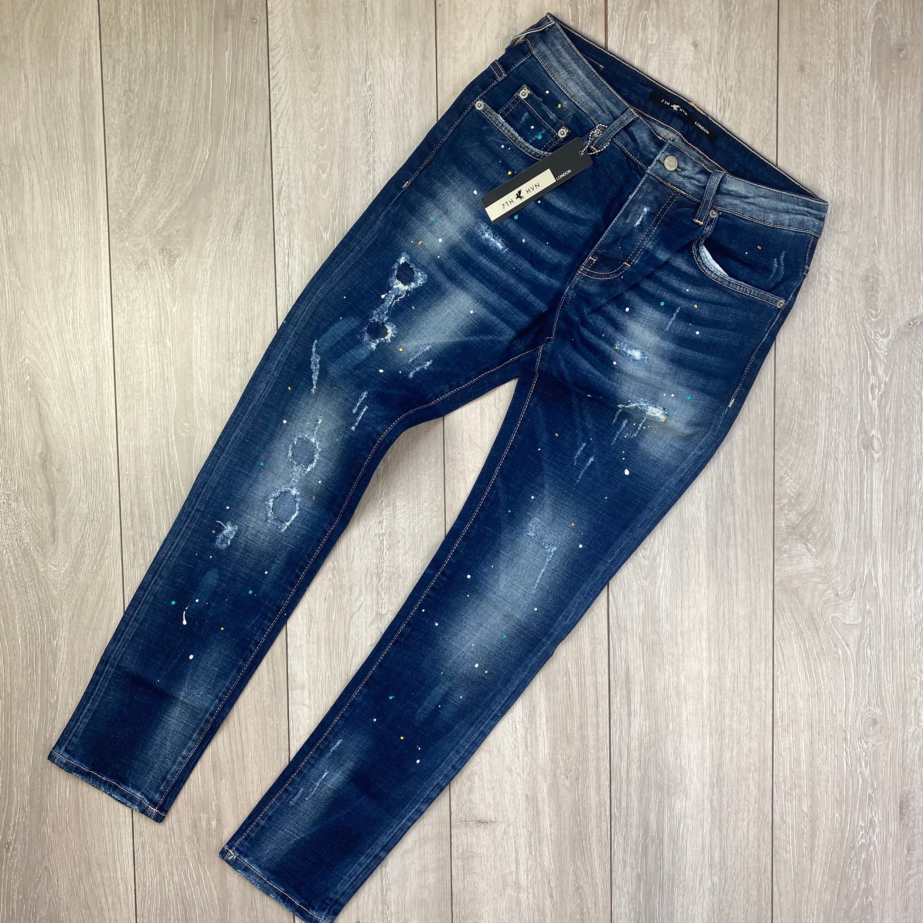 7TH HVN Slim Jeans - Blue