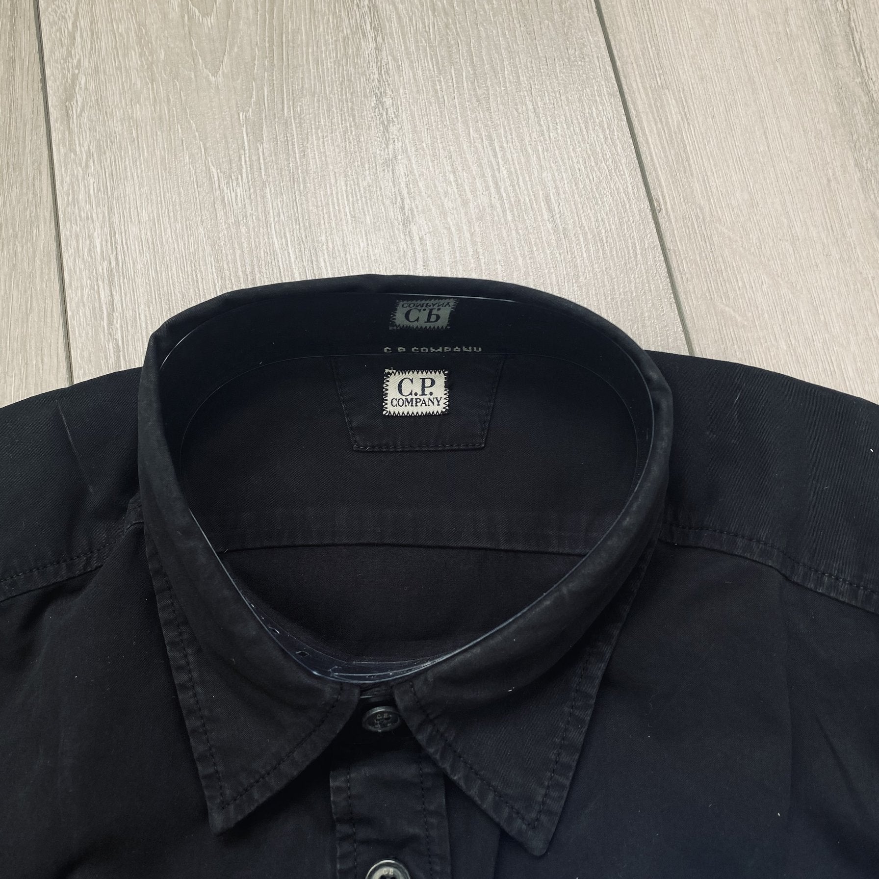 CP Company Button Overshirt - Black