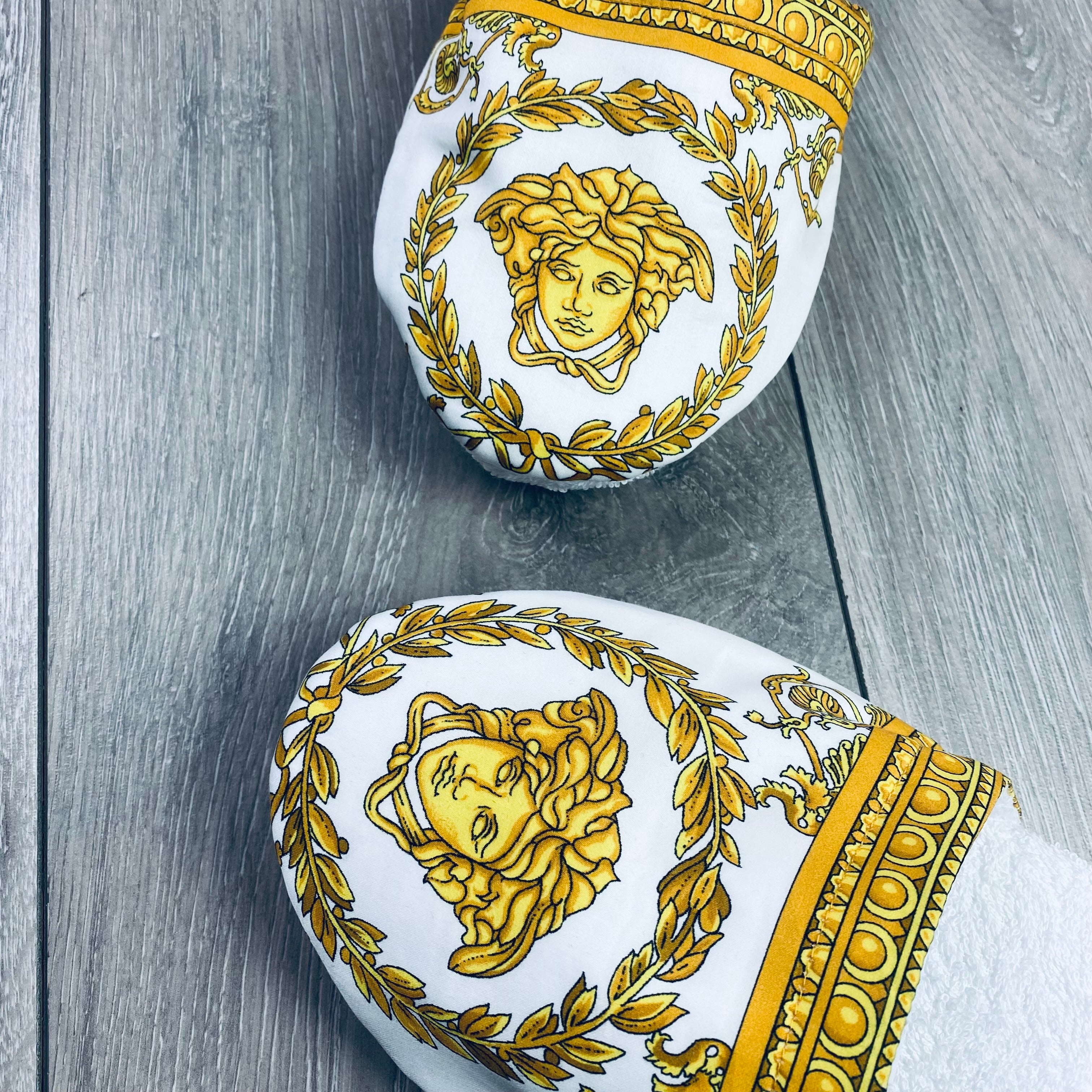 Versace Medusa Slippers - White