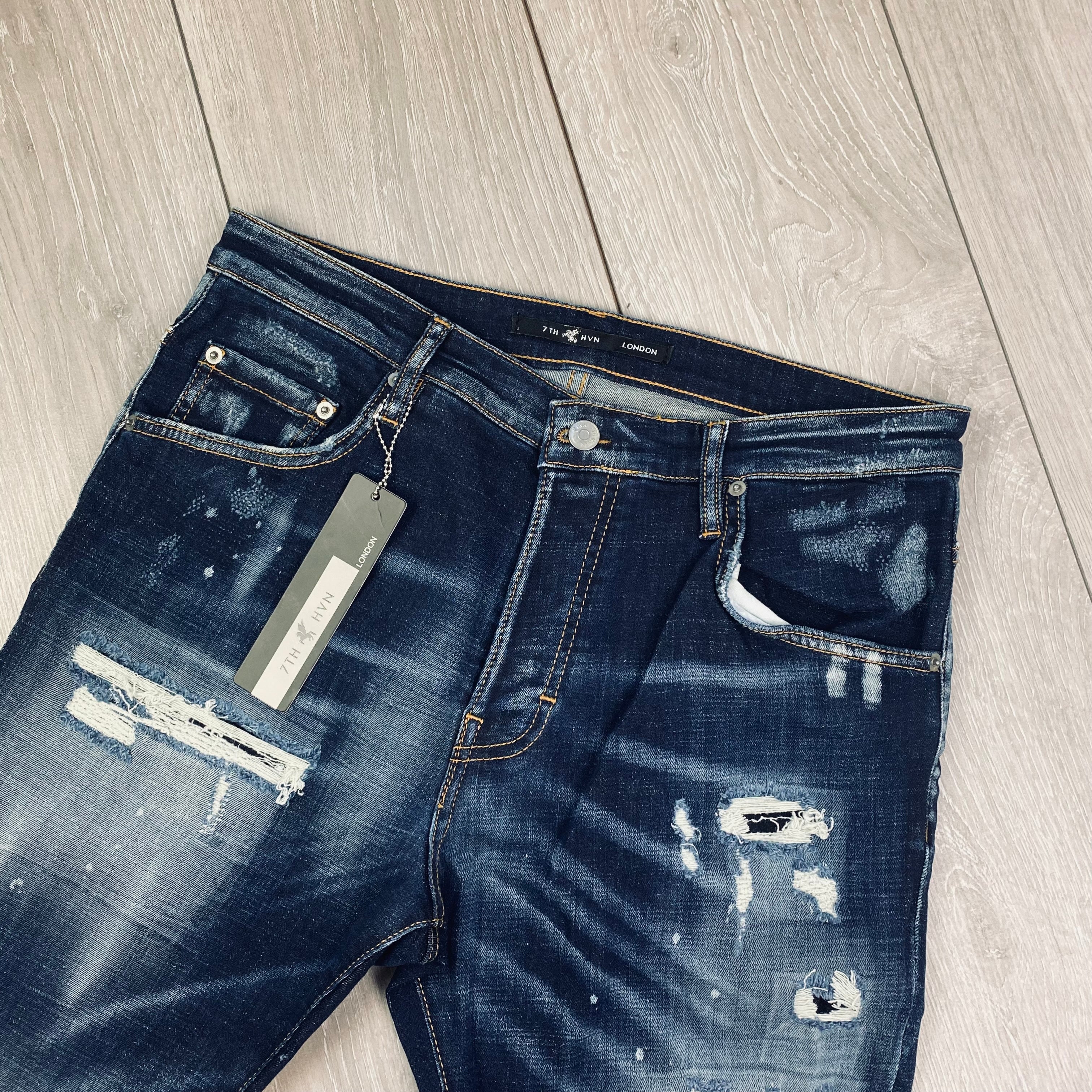 Men's Distressed Slim Jeans