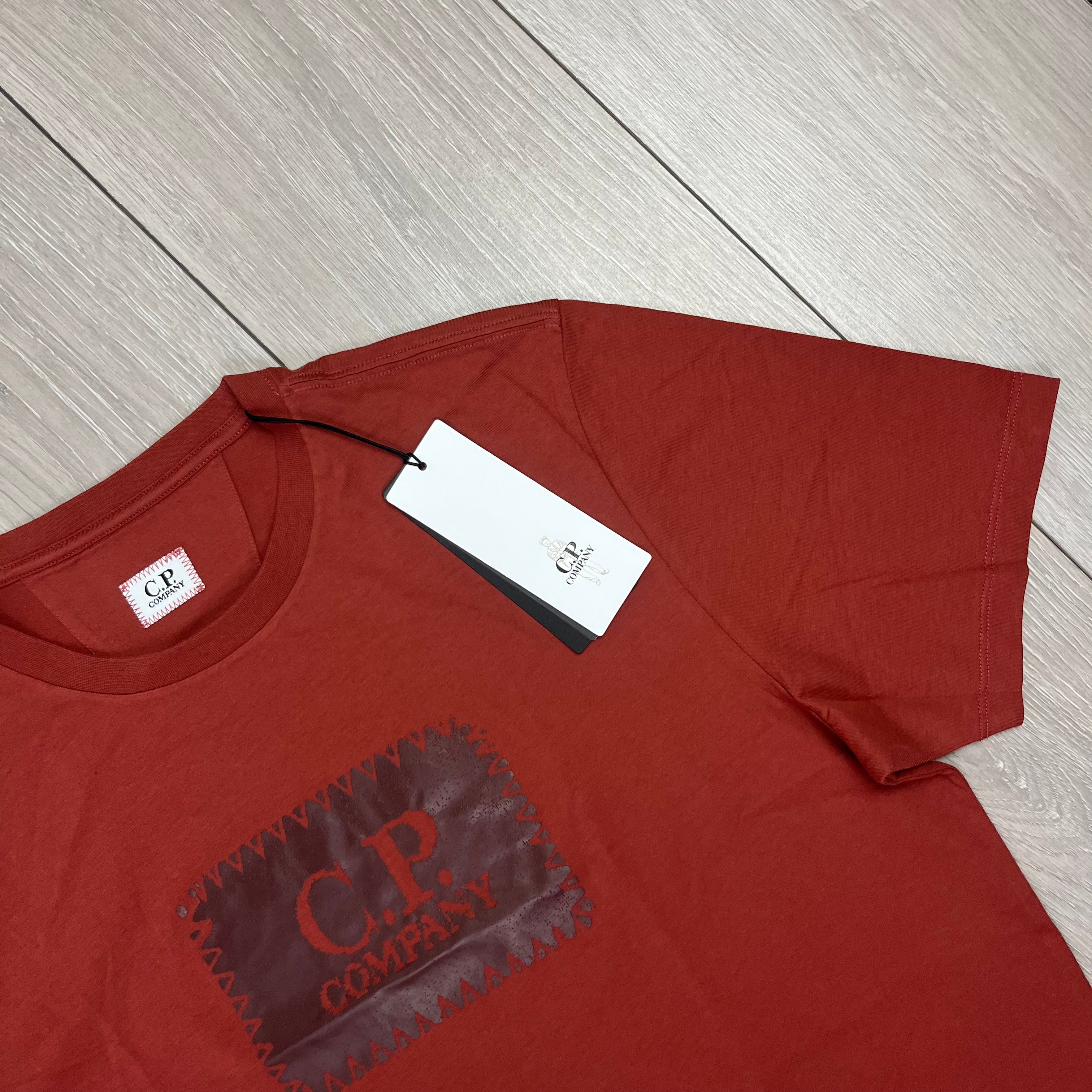 CP Company Stamp T-Shirt - Henna