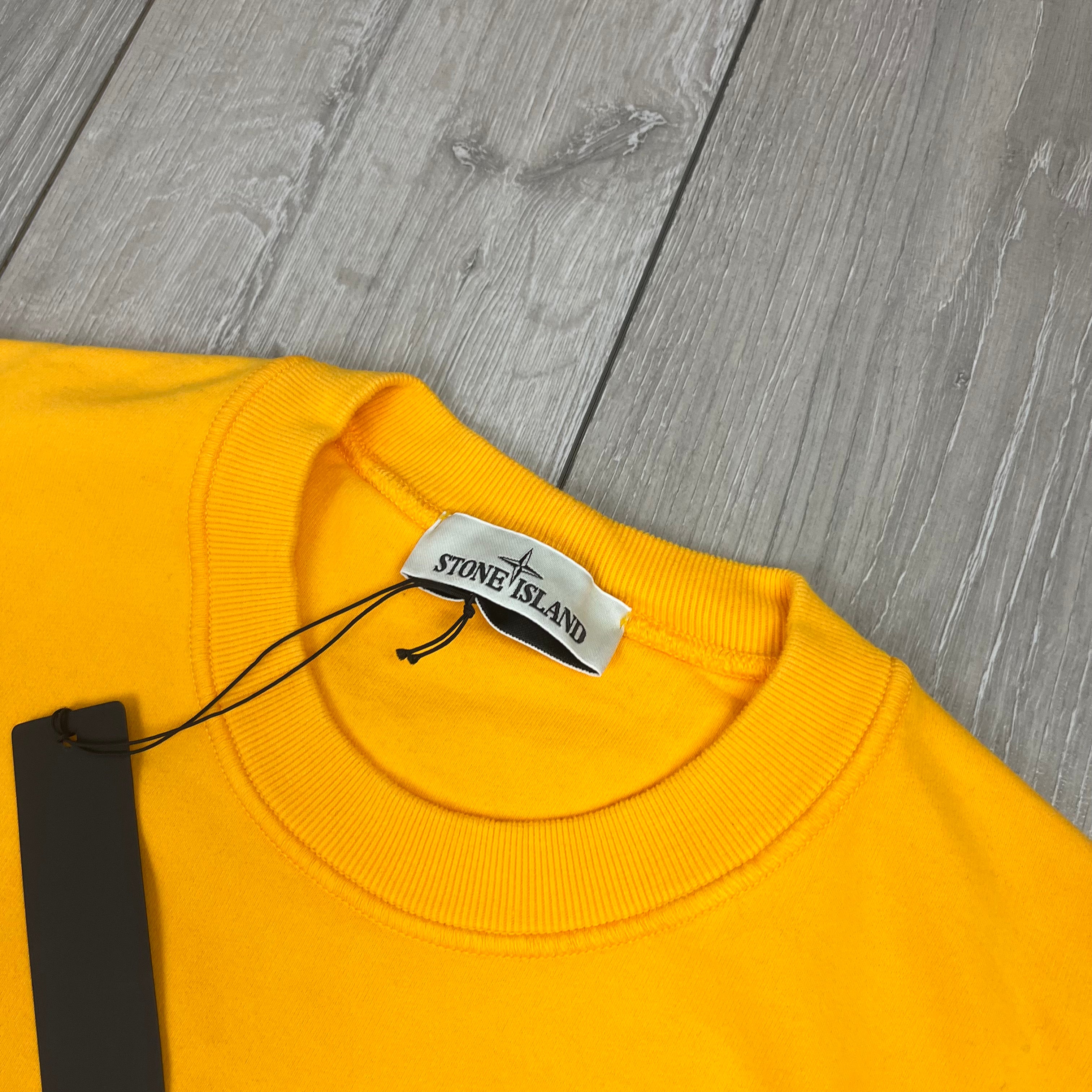 Stone Island Dyed Sweatshirt - Yellow