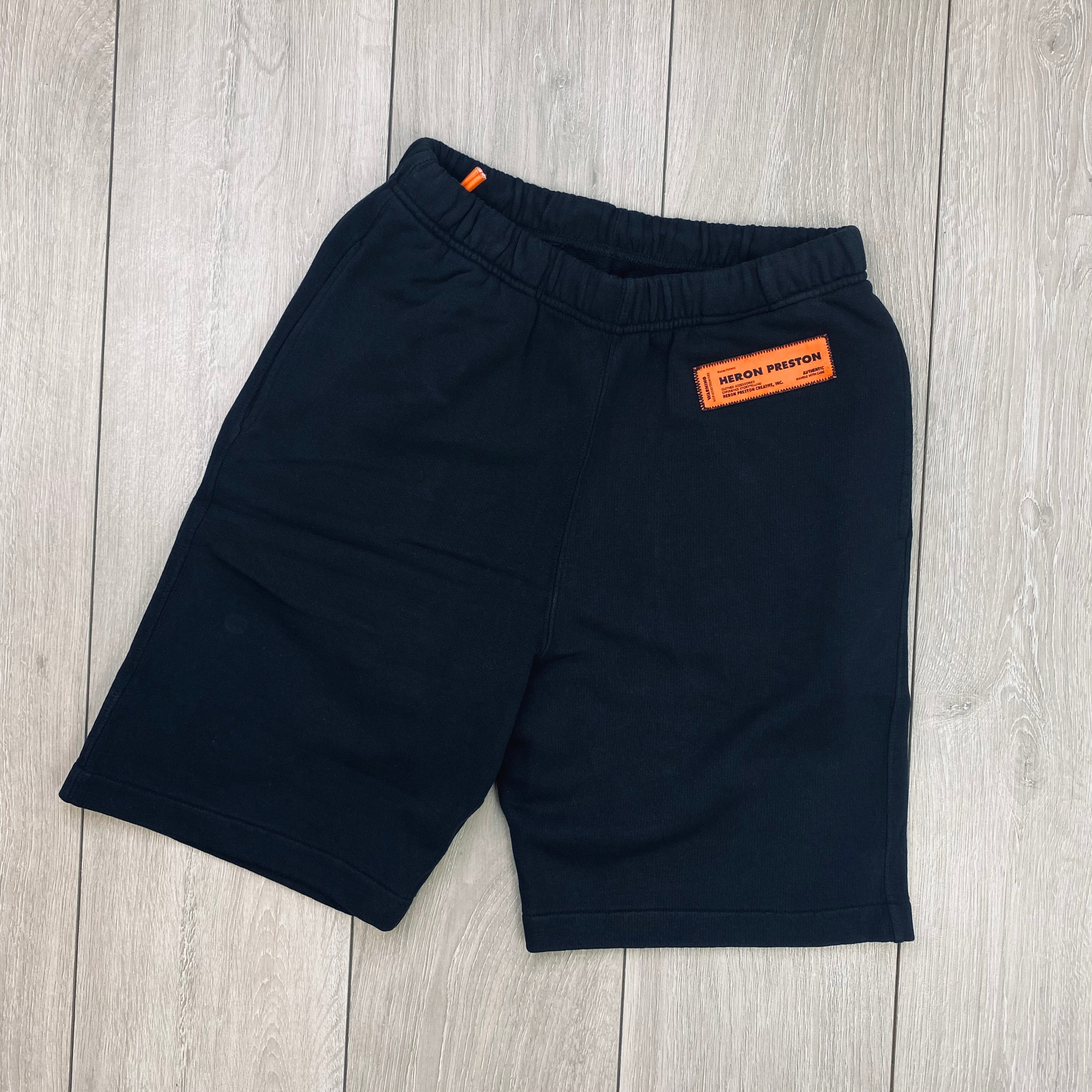 Heron Preston Patch Jersey Shorts - Black