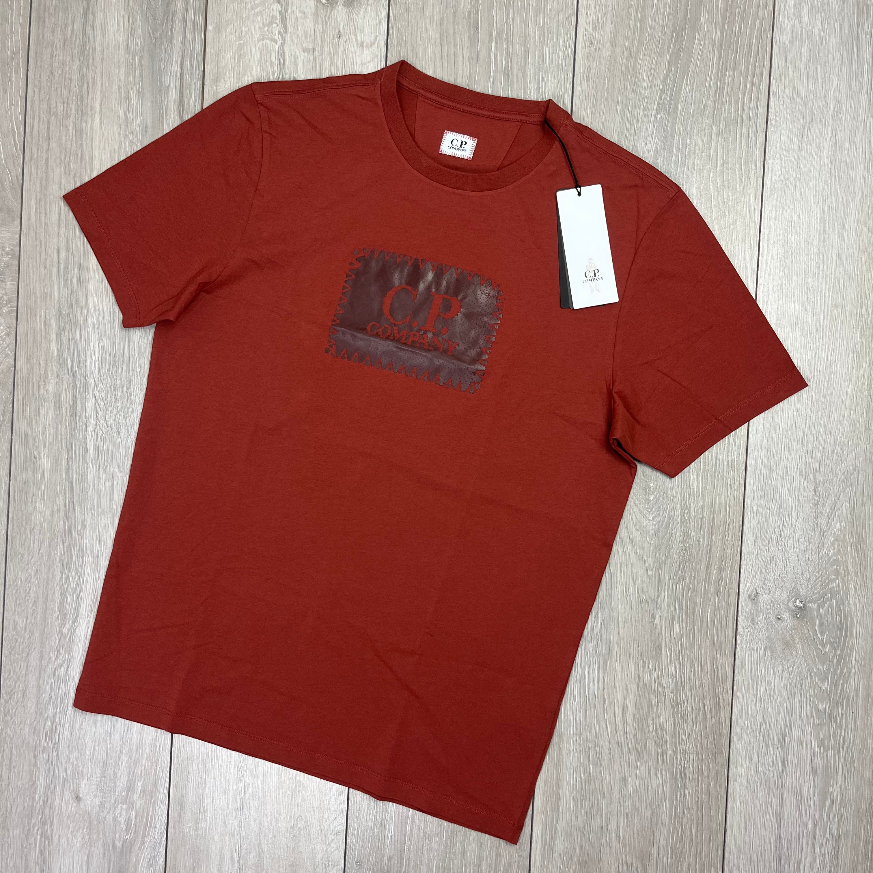 CP Company Stamp T-Shirt - Henna