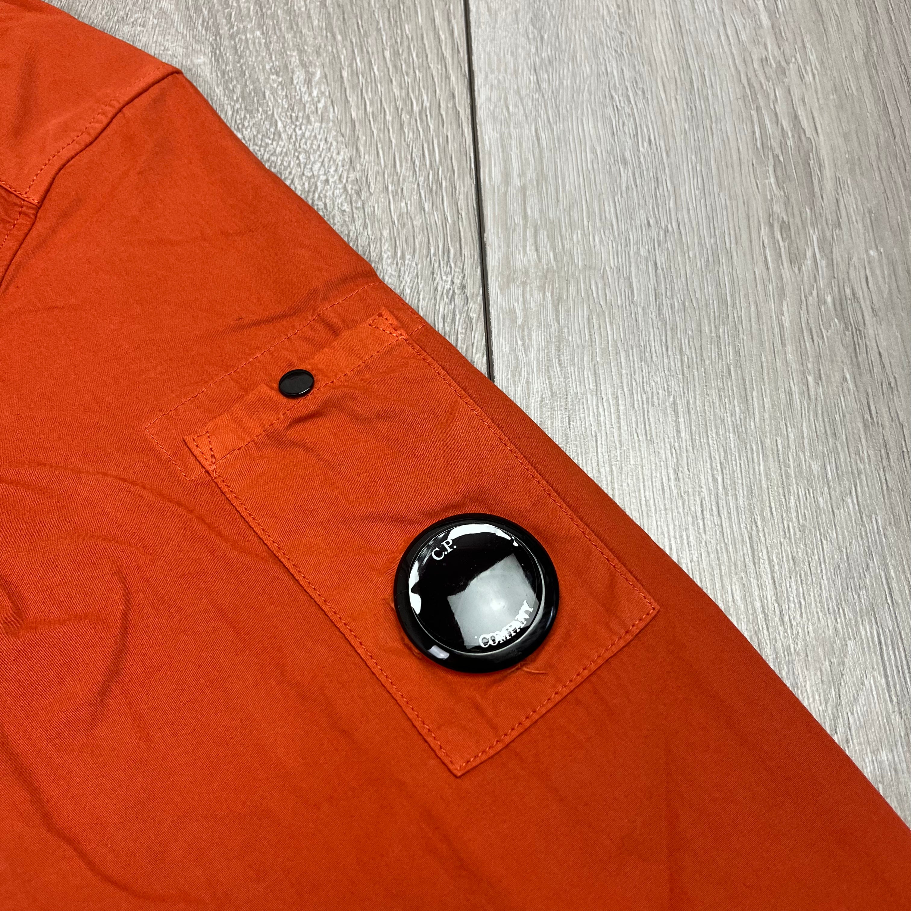 CP Company Hooded Overshirt - Pumpkin