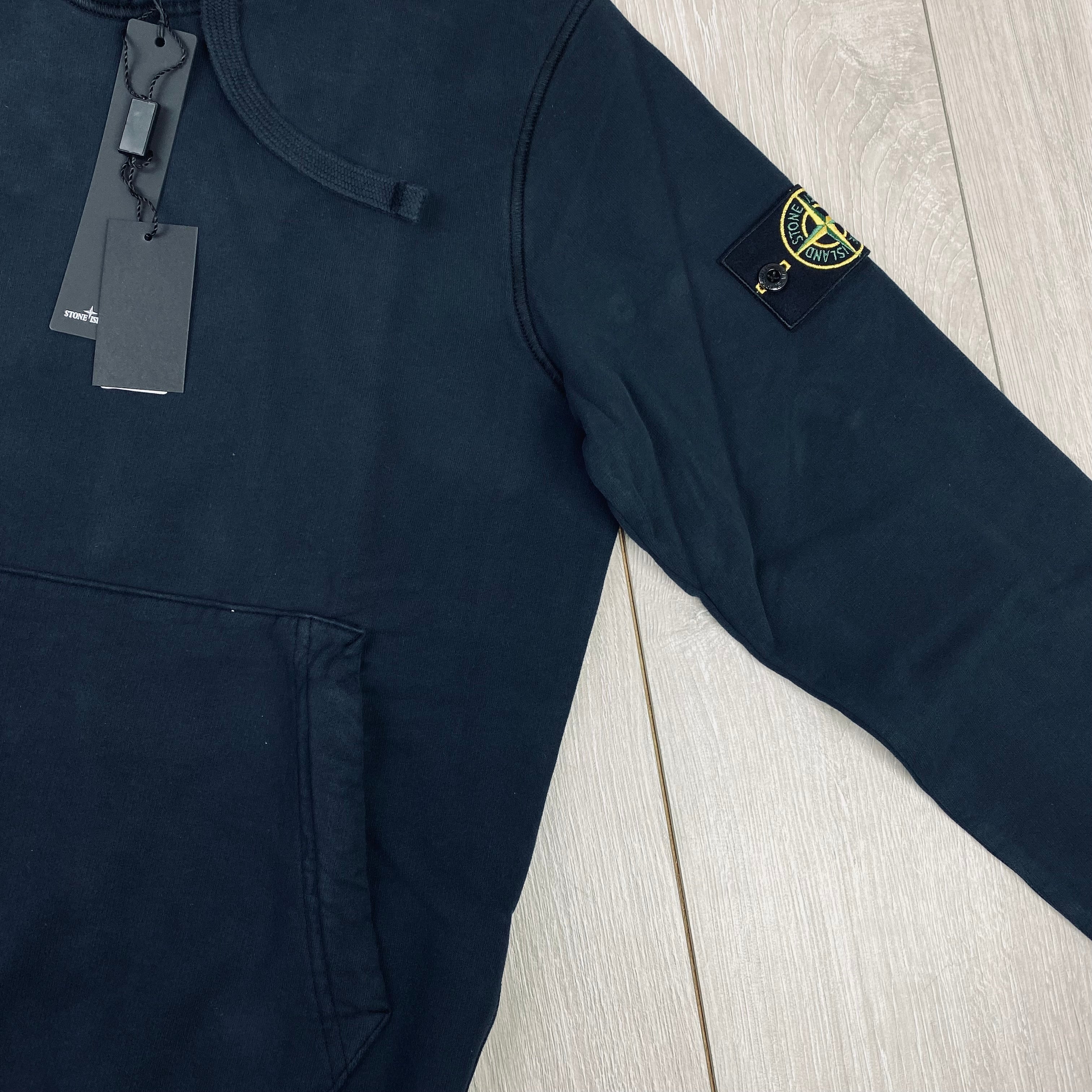 Stone Island Dyed Hoodie - Navy