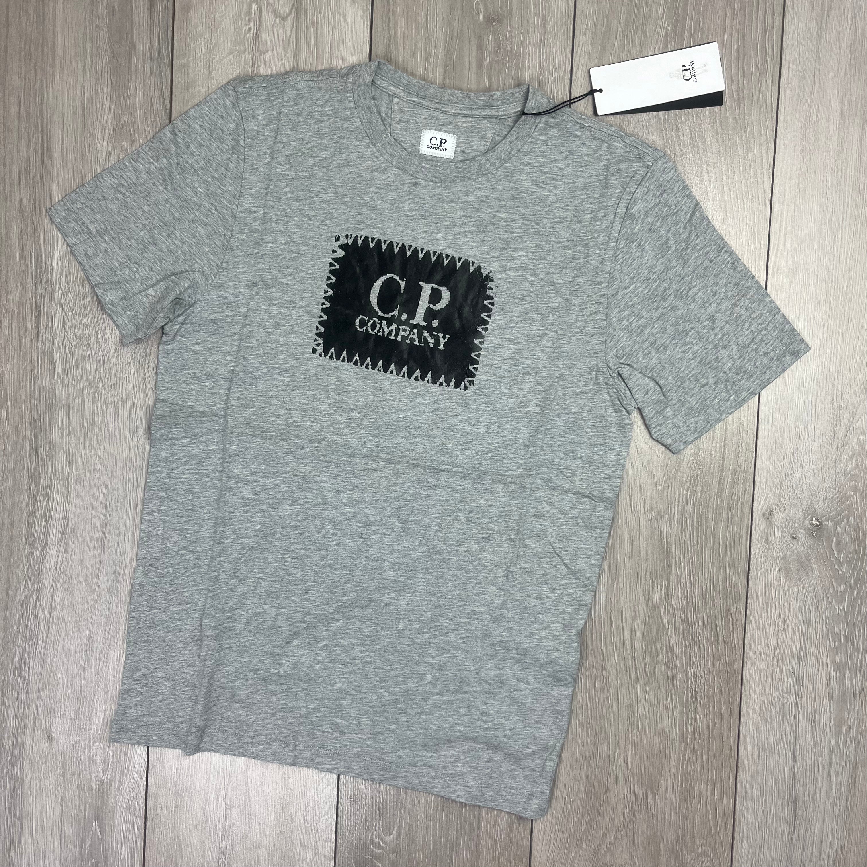 CP Company Stamp T-Shirt - Grey