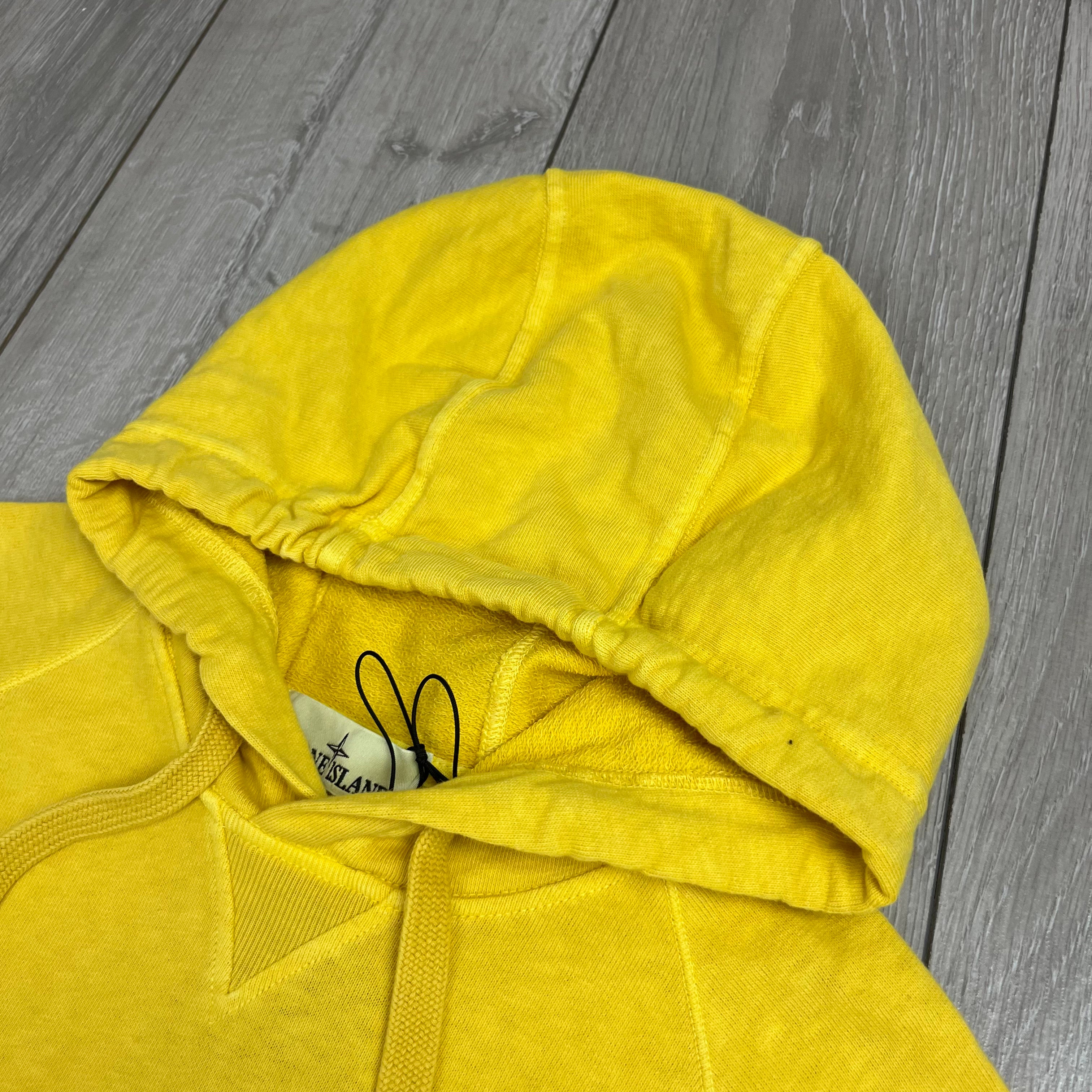 Stone Island Dyed Hoodie - Yellow