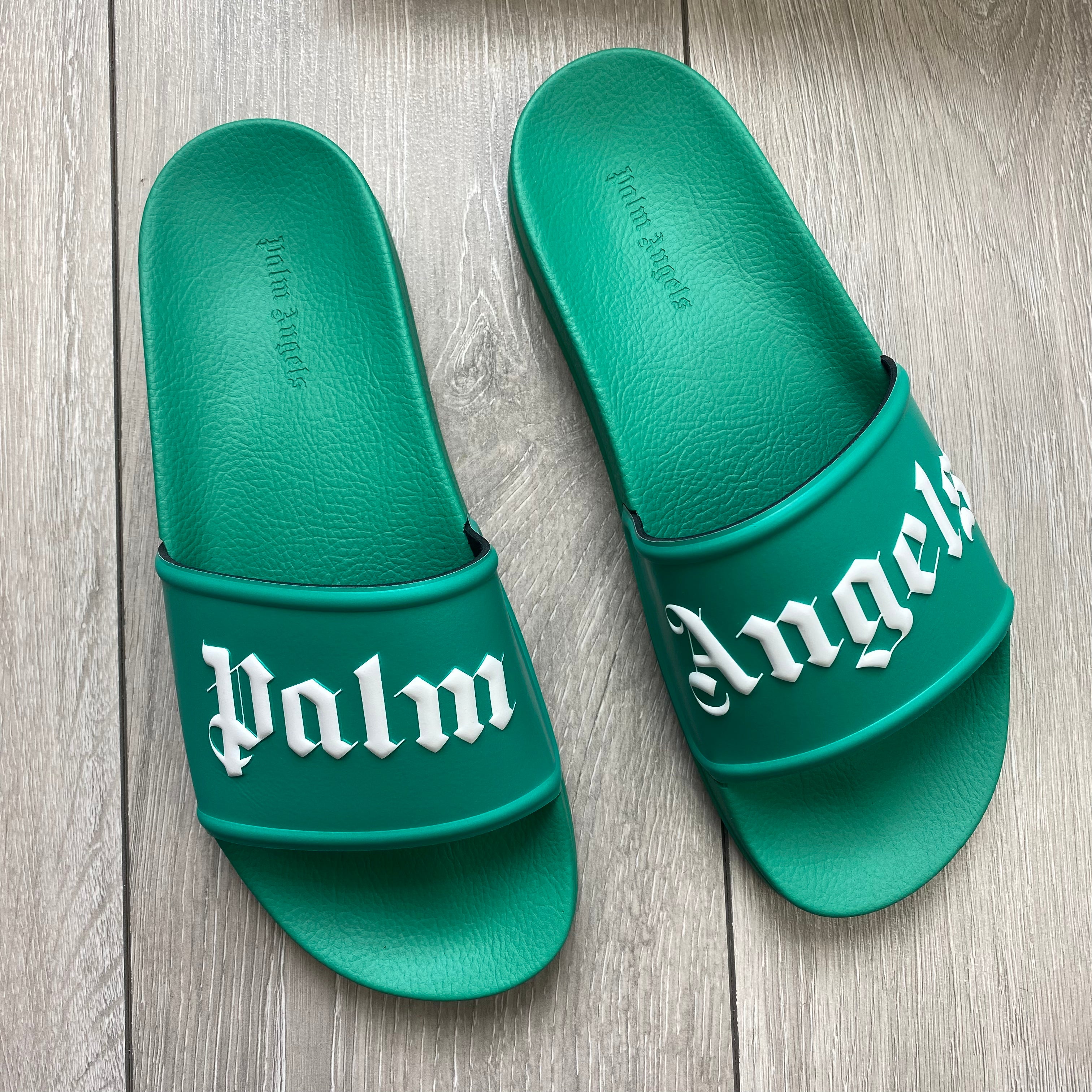 Palm Angels Rubber Slides - Green