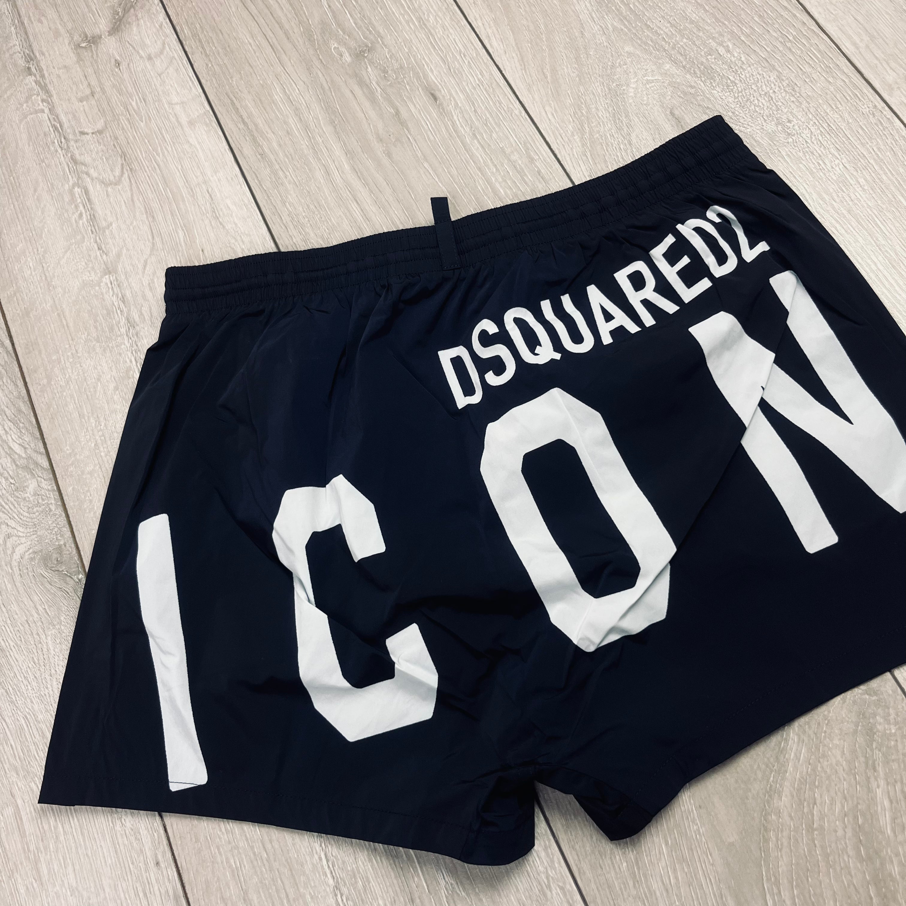 DSQUARED2 ICON Swim Shorts - Black