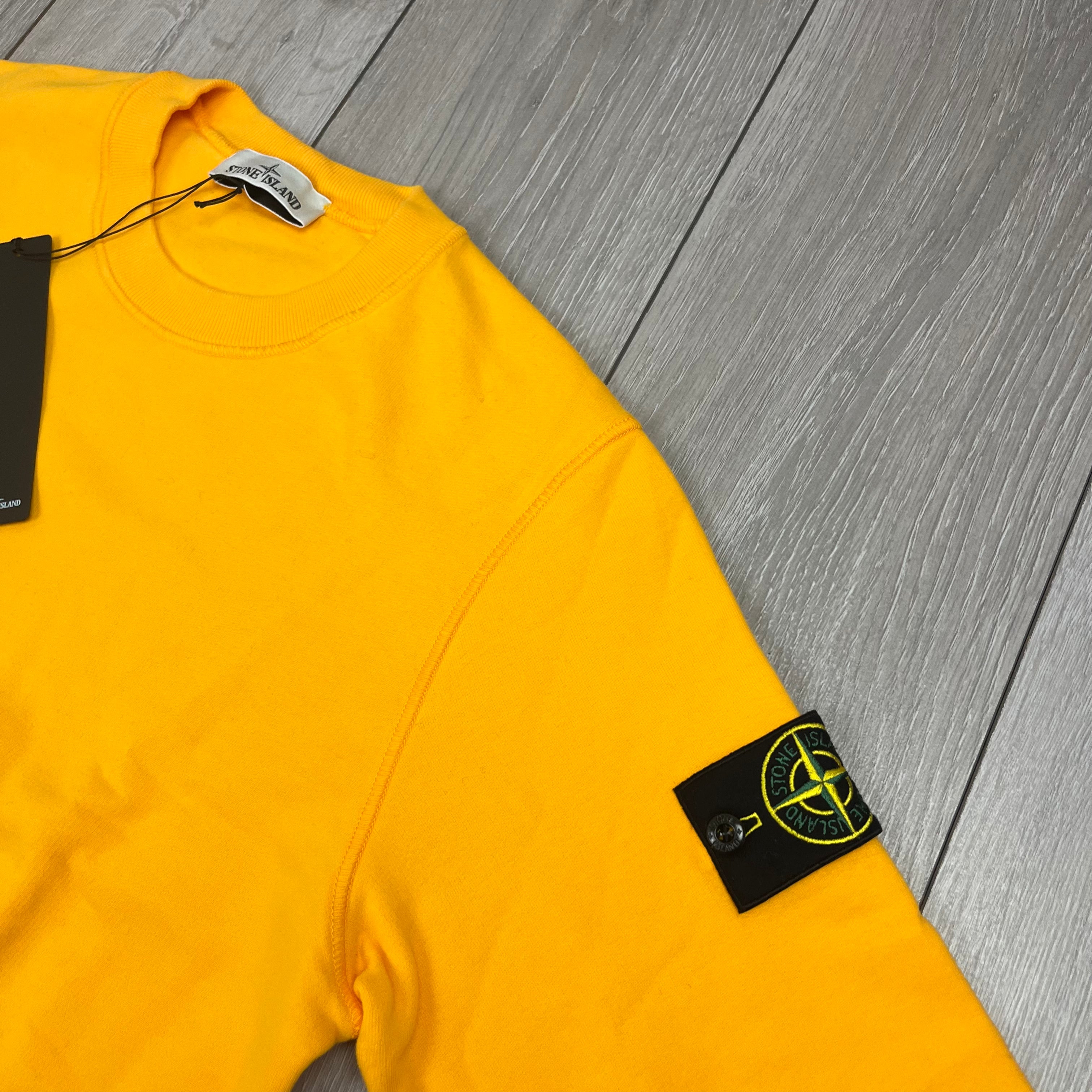 Stone Island Dyed Sweatshirt - Yellow