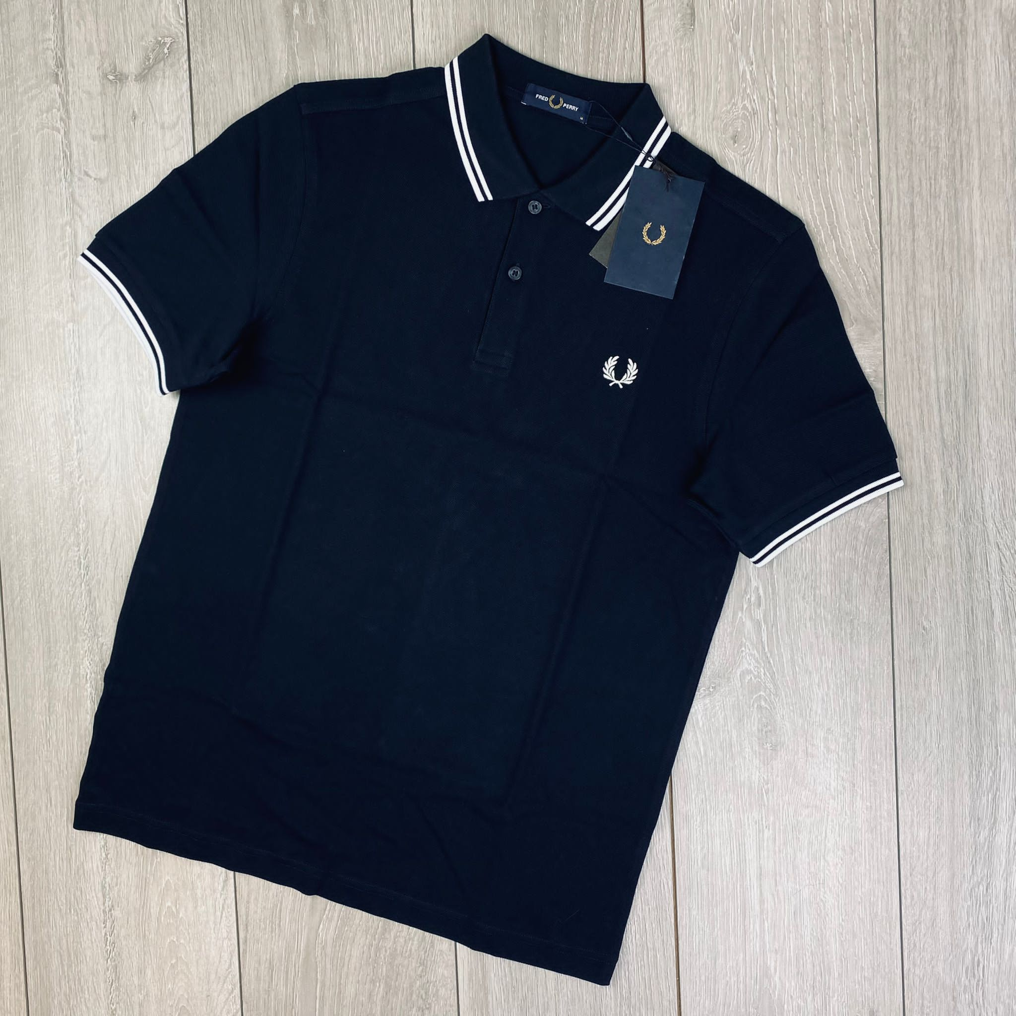 Fred Perry Wreath Polo Shirt - Navy