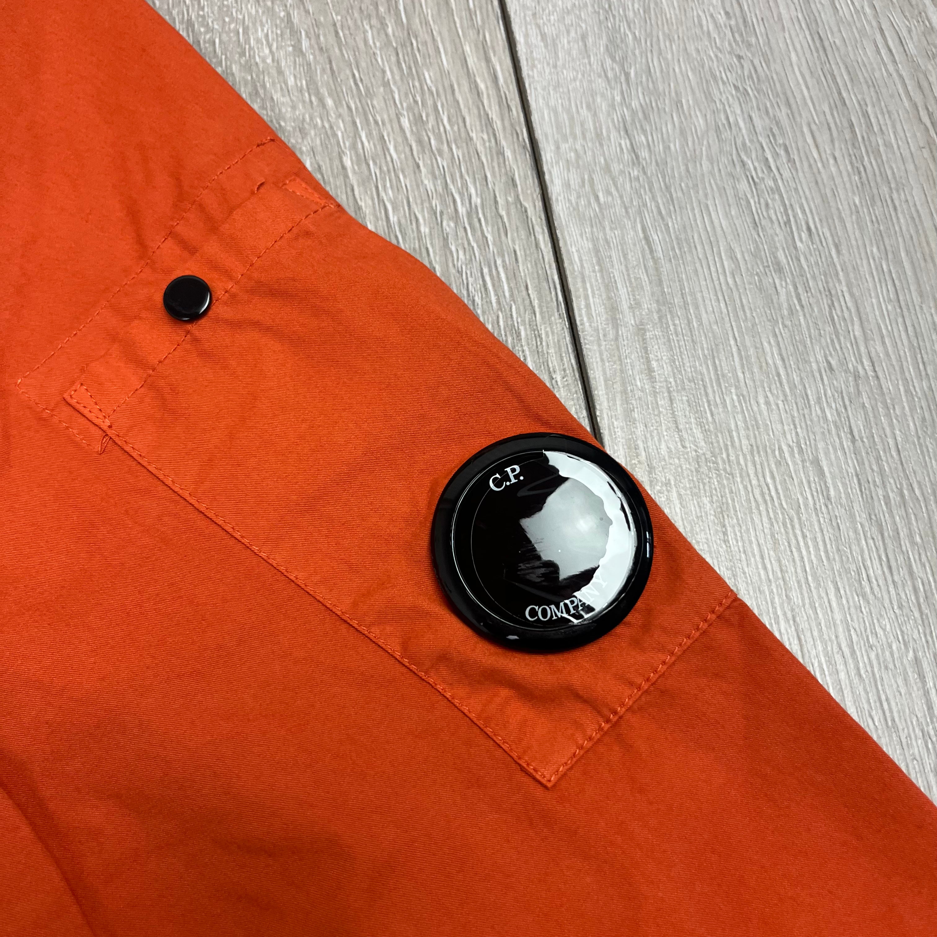 CP Company Button Overshirt - Pumpkin