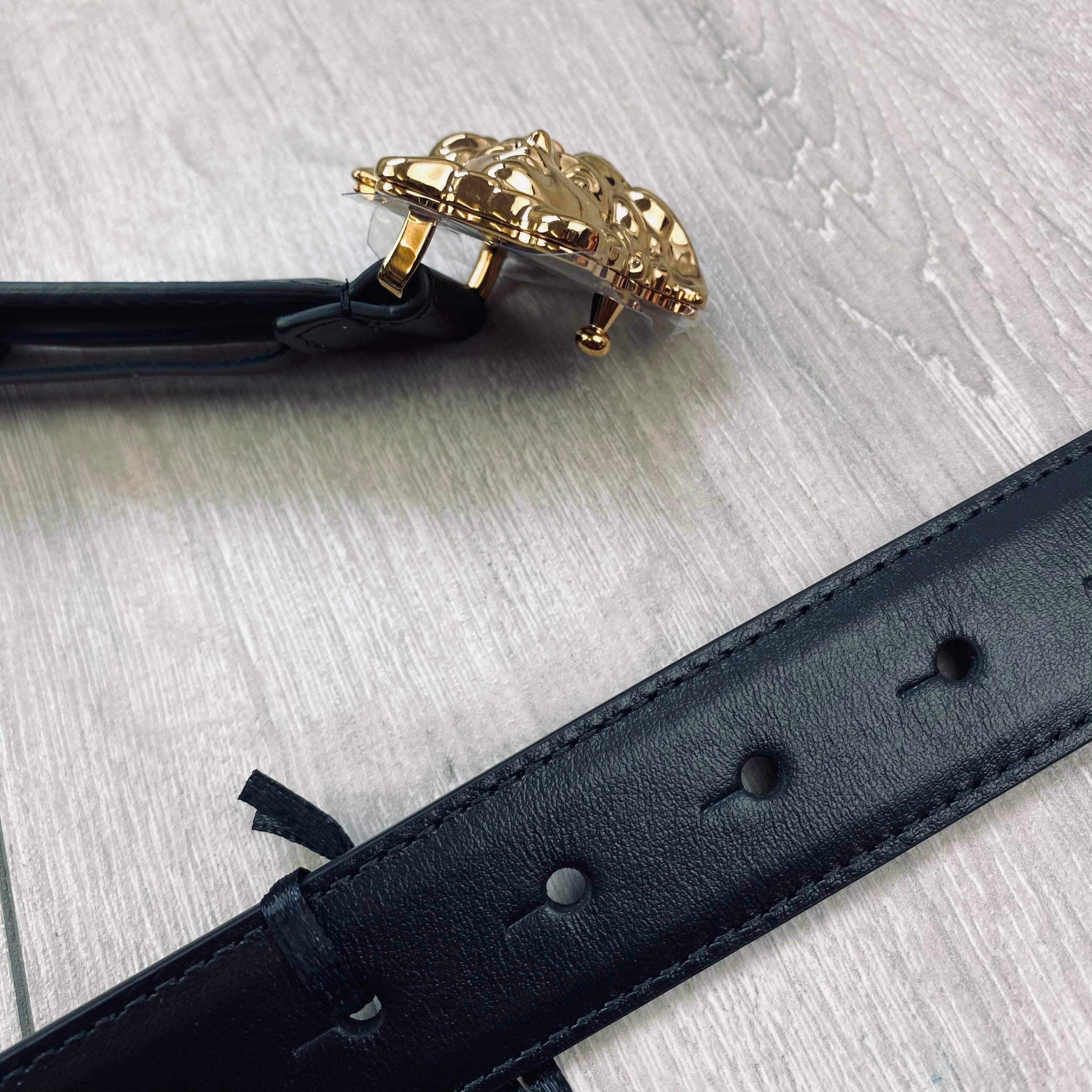 Versace Medusa Belt - Black