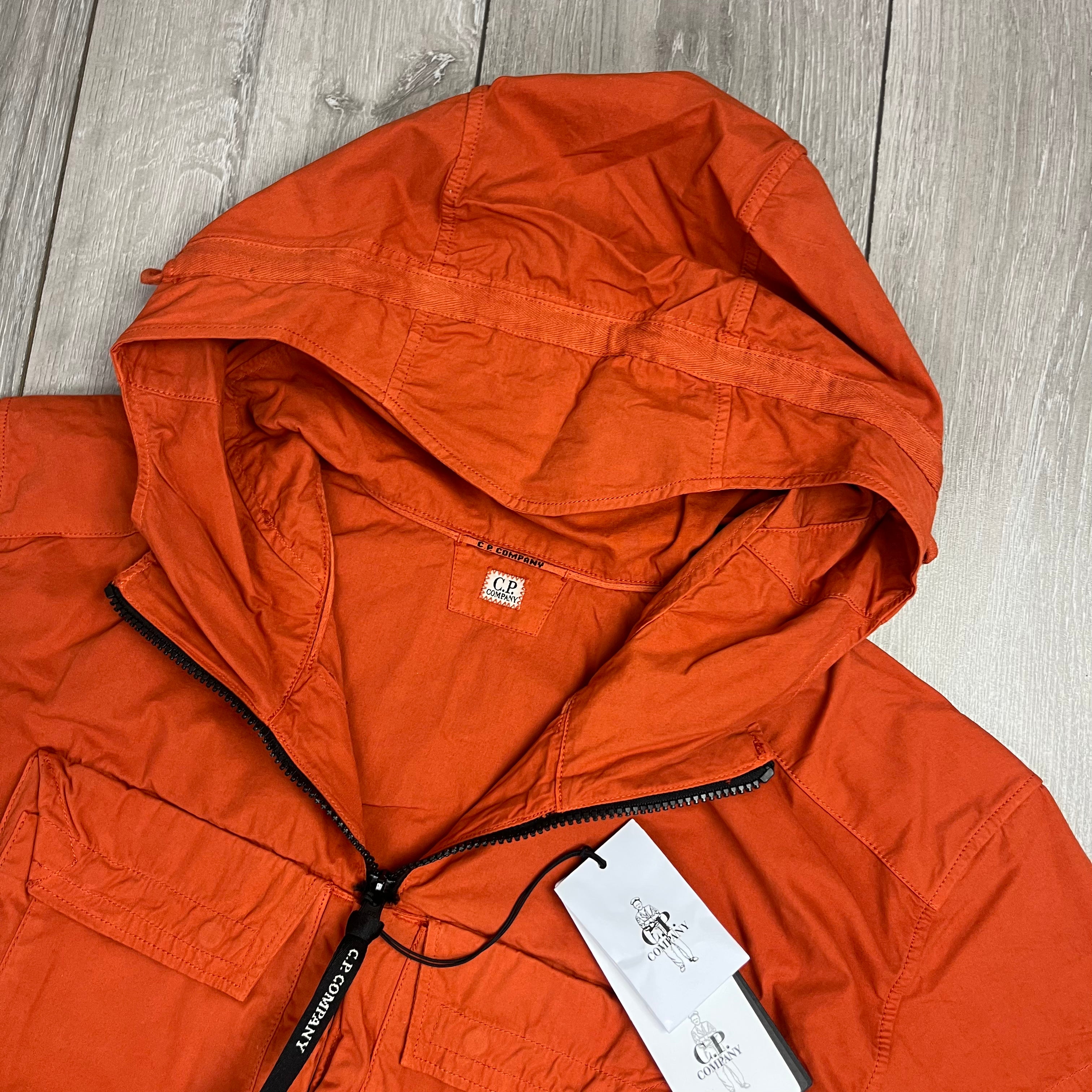 CP Company Hooded Overshirt - Pumpkin