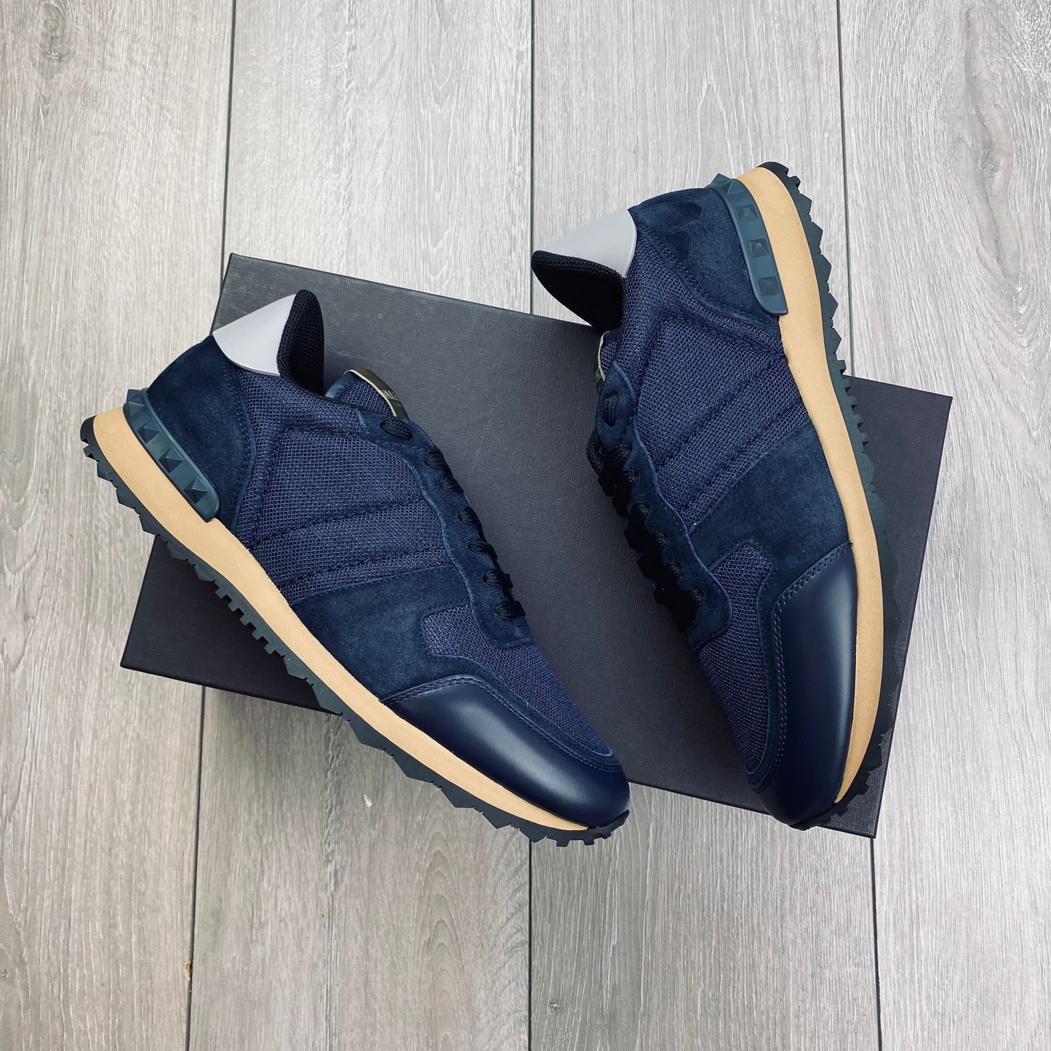 Valentino Rockrunner Sneakers - Navy