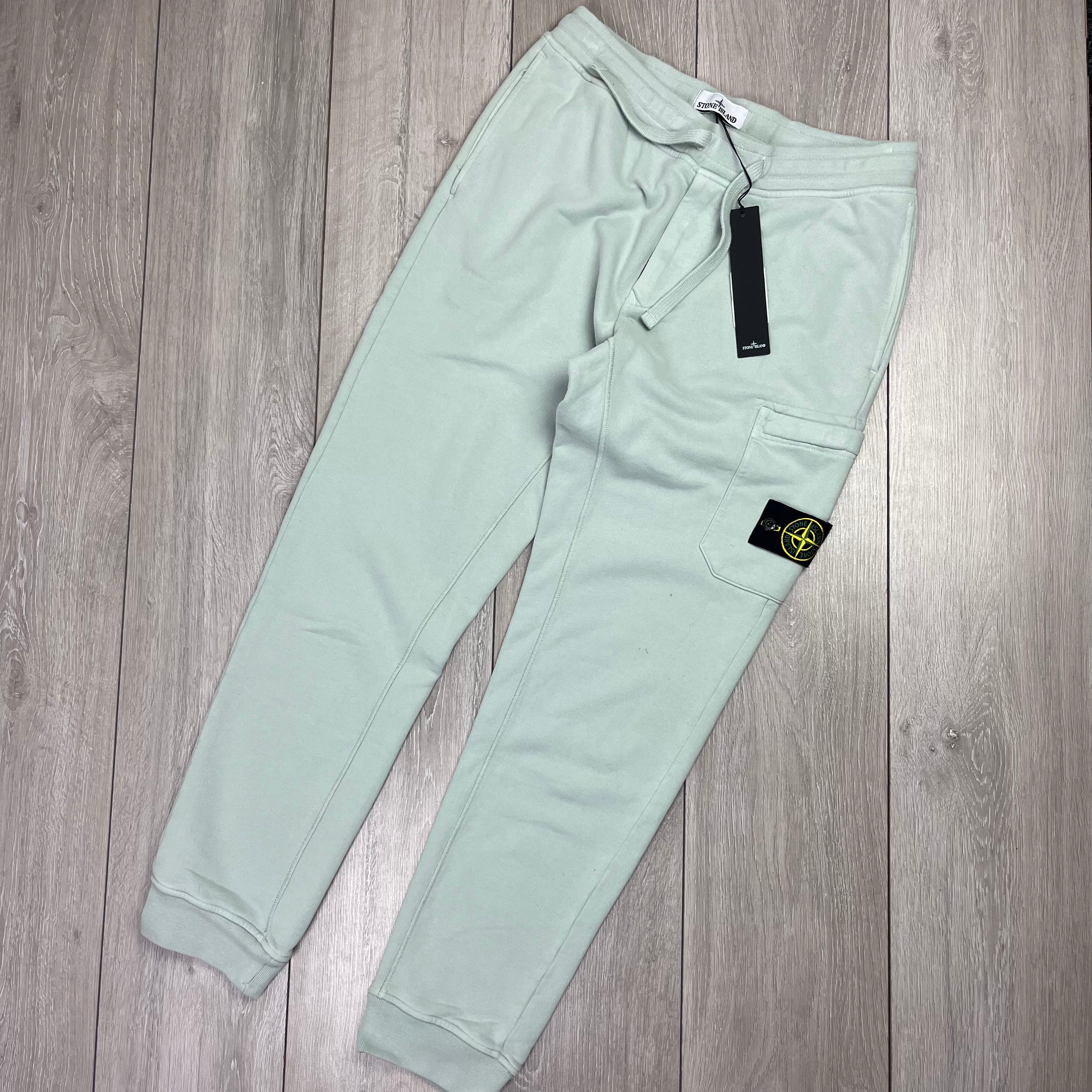 Stone Island Dyed Sweatpants - Pearl Grey