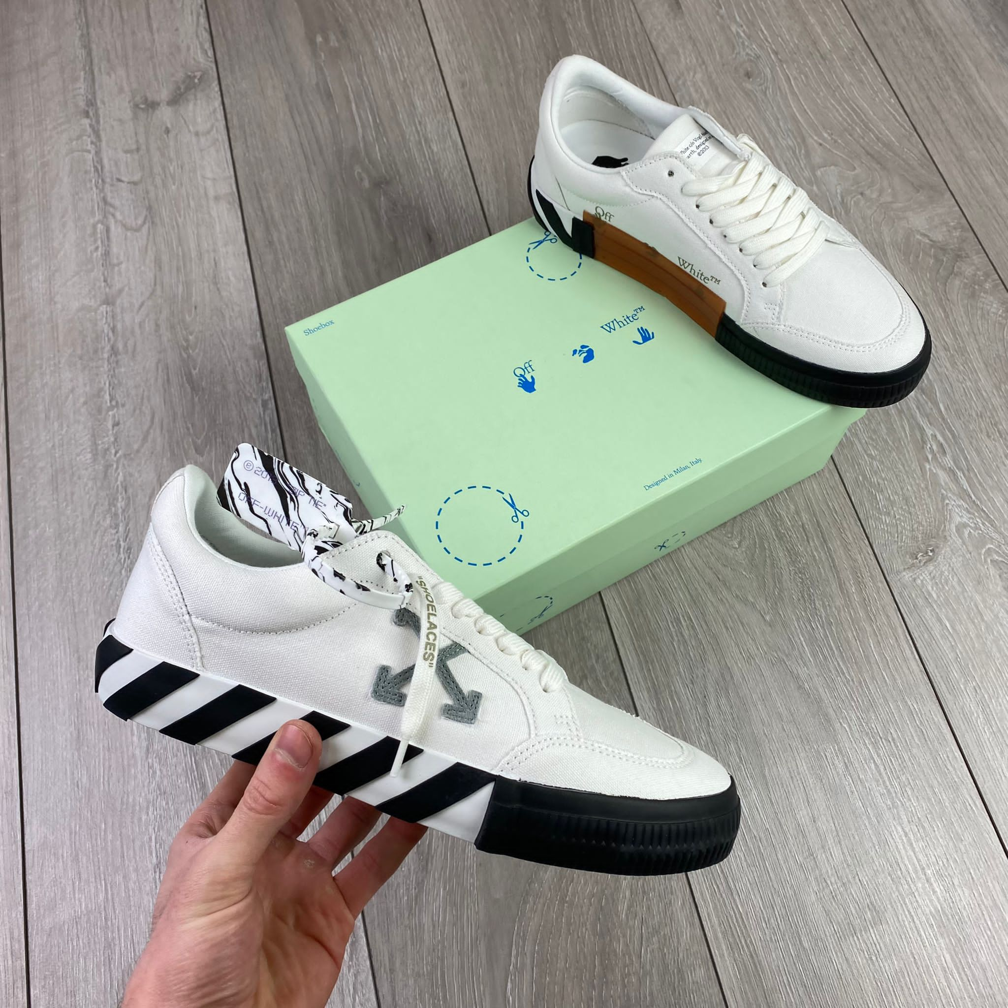 Off-White Canvas Sneakers - White