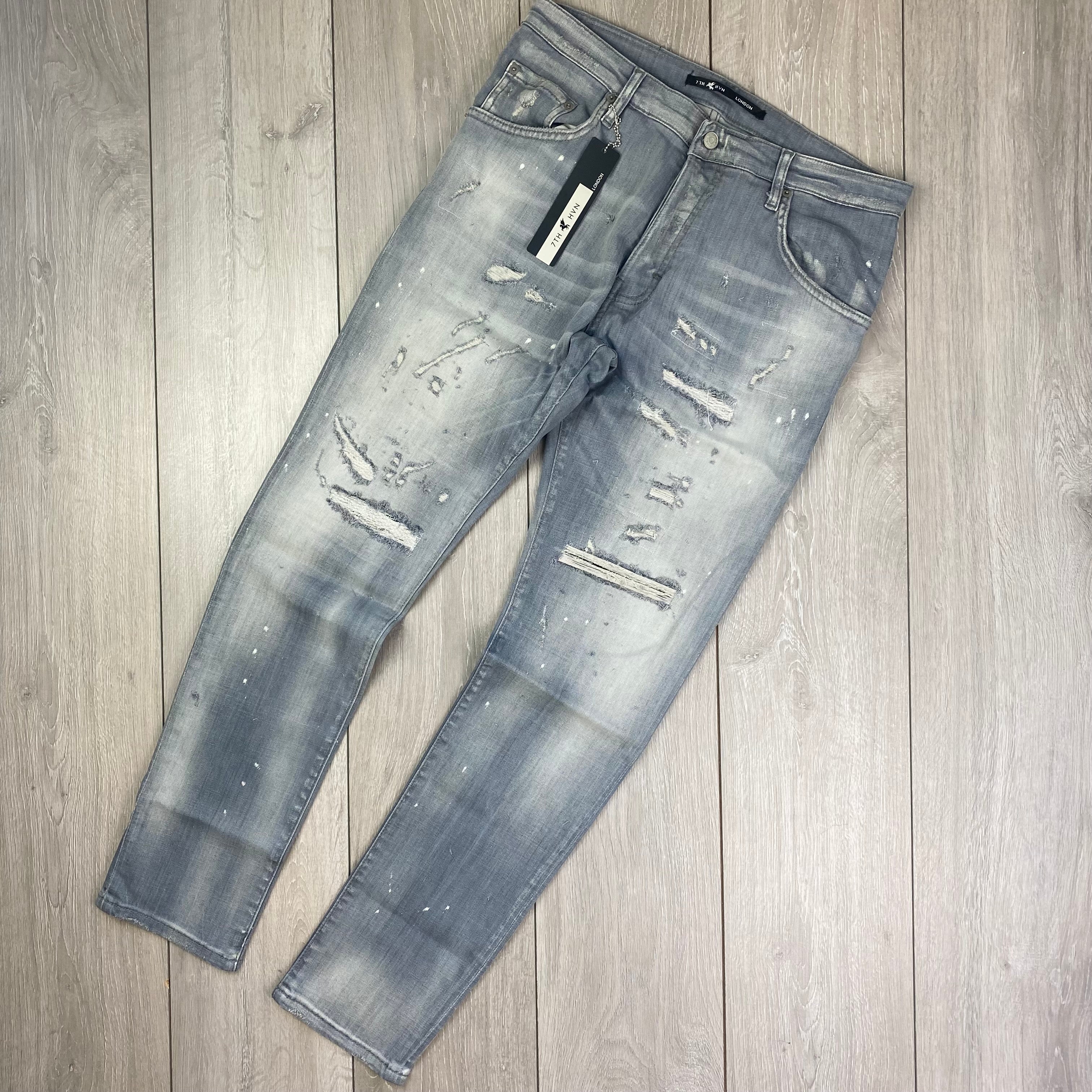 7TH HVN Slim Jeans - Grey