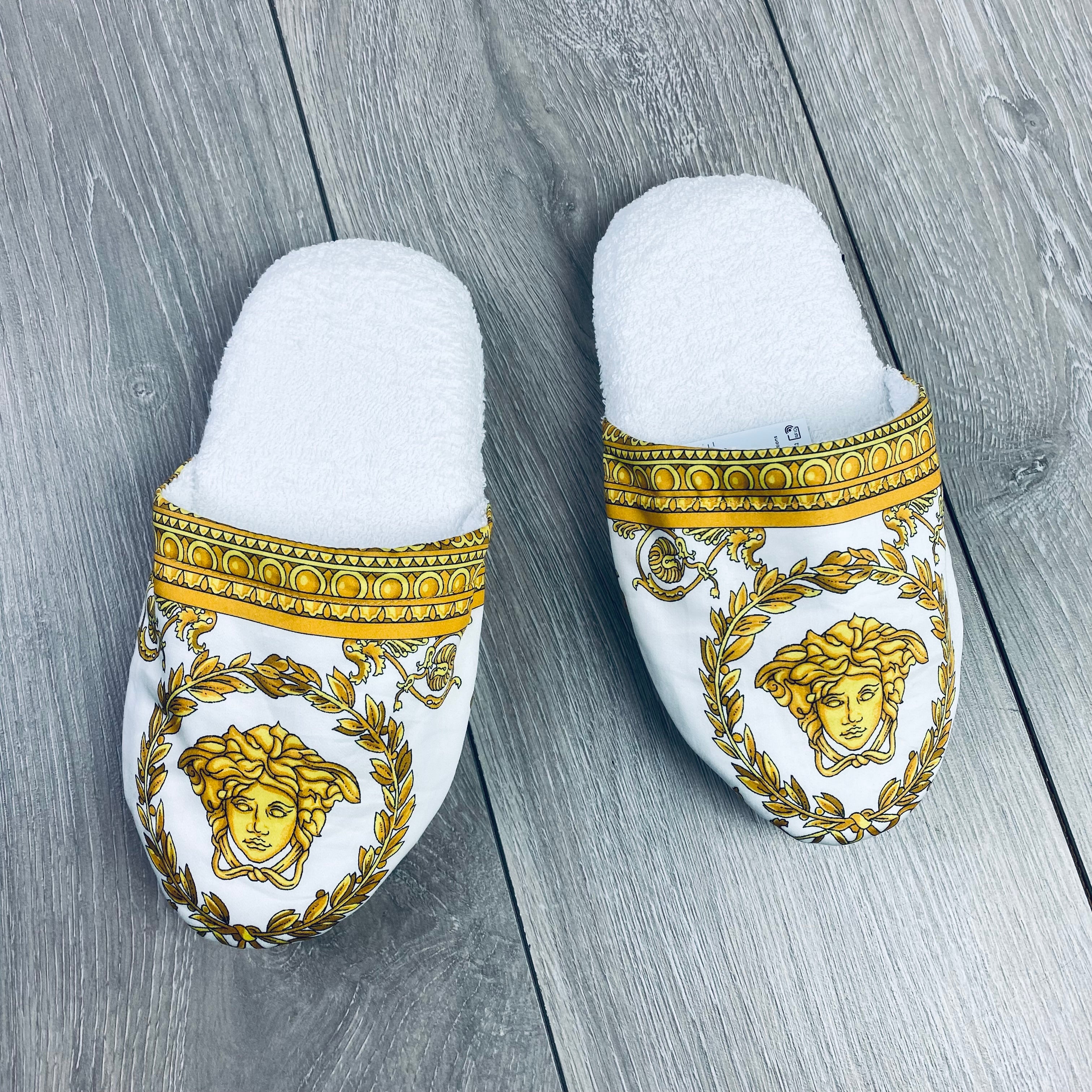 Versace Medusa Slippers - White