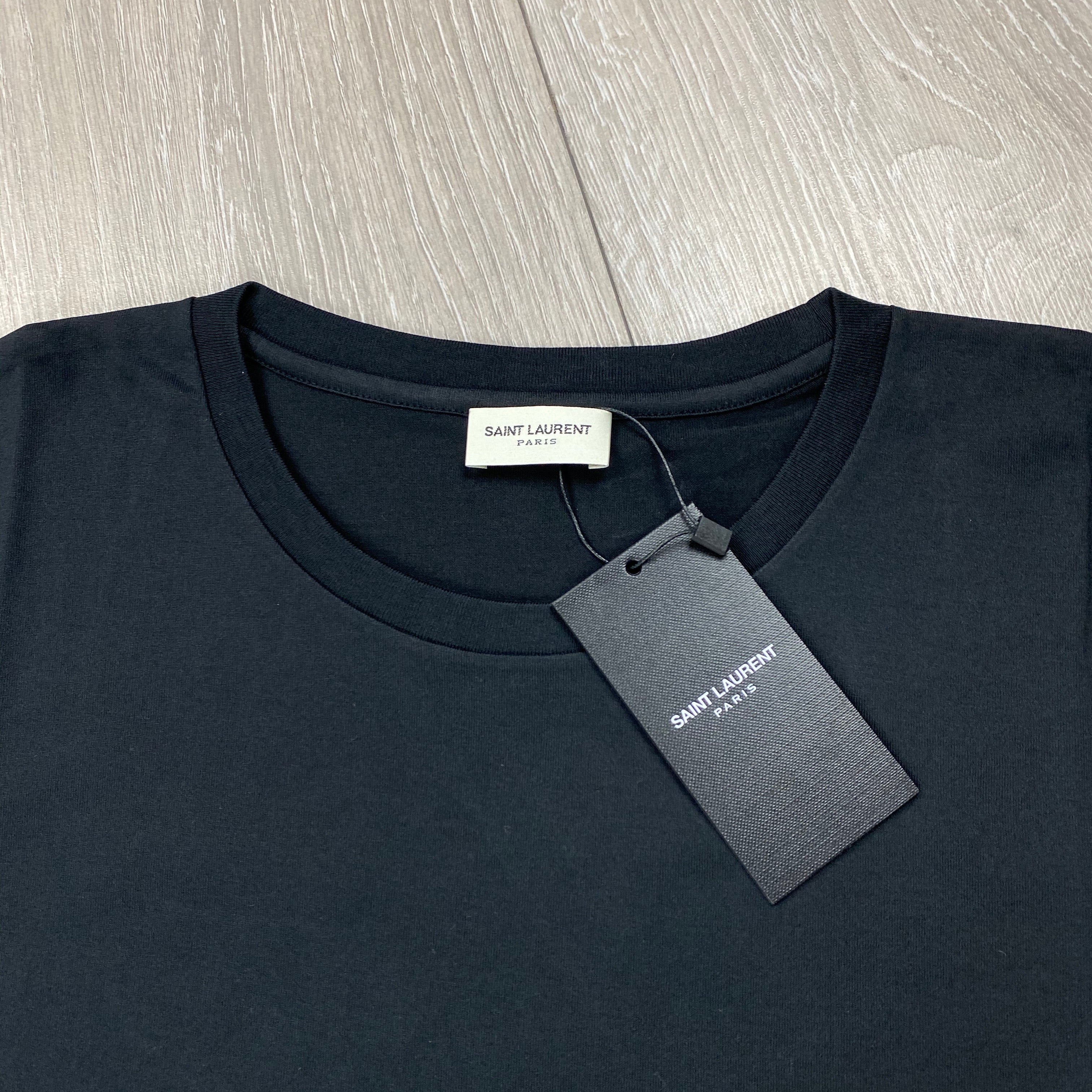 Saint Laurent Box Logo T-Shirt - Black