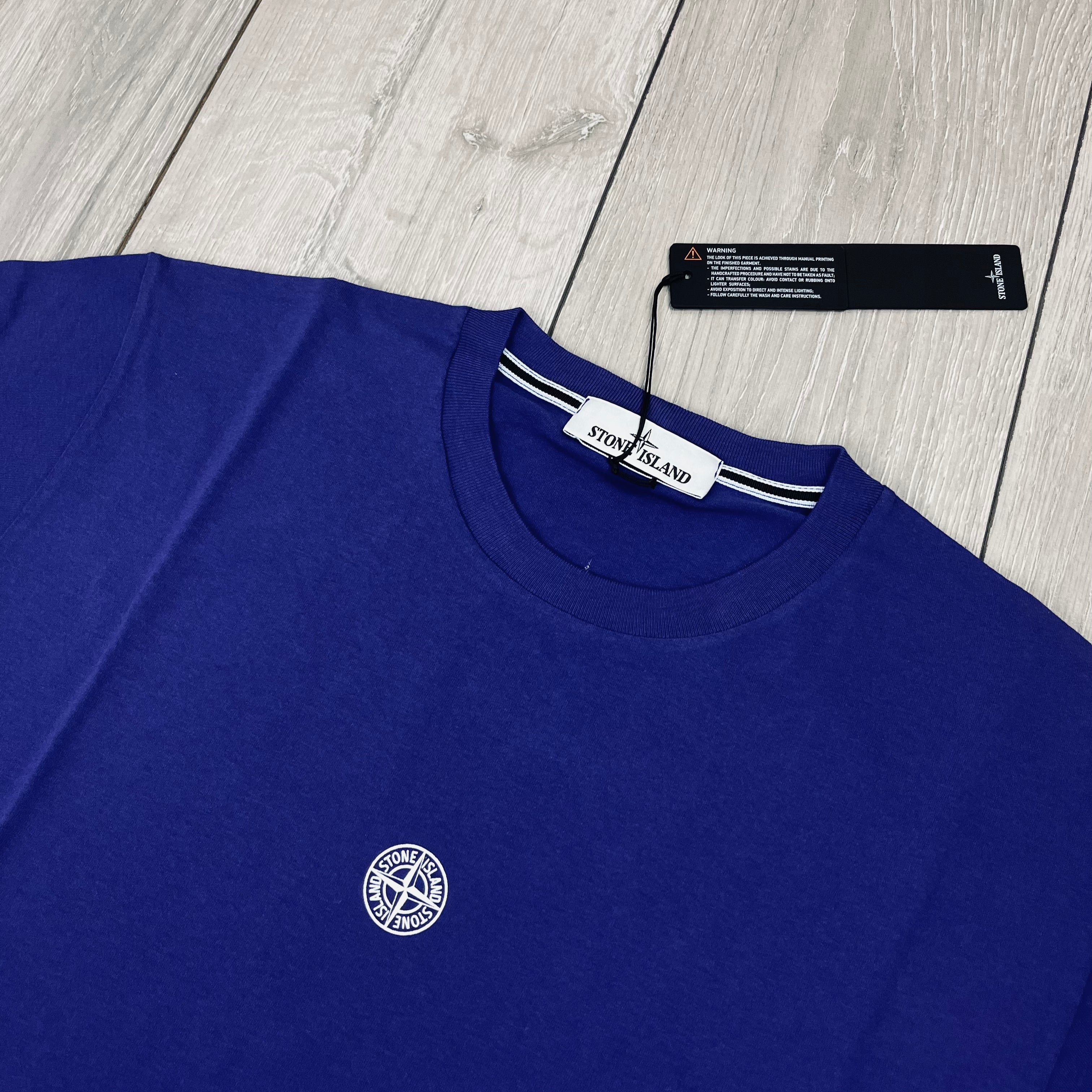 Stone Island Printed T-Shirt - Bluette