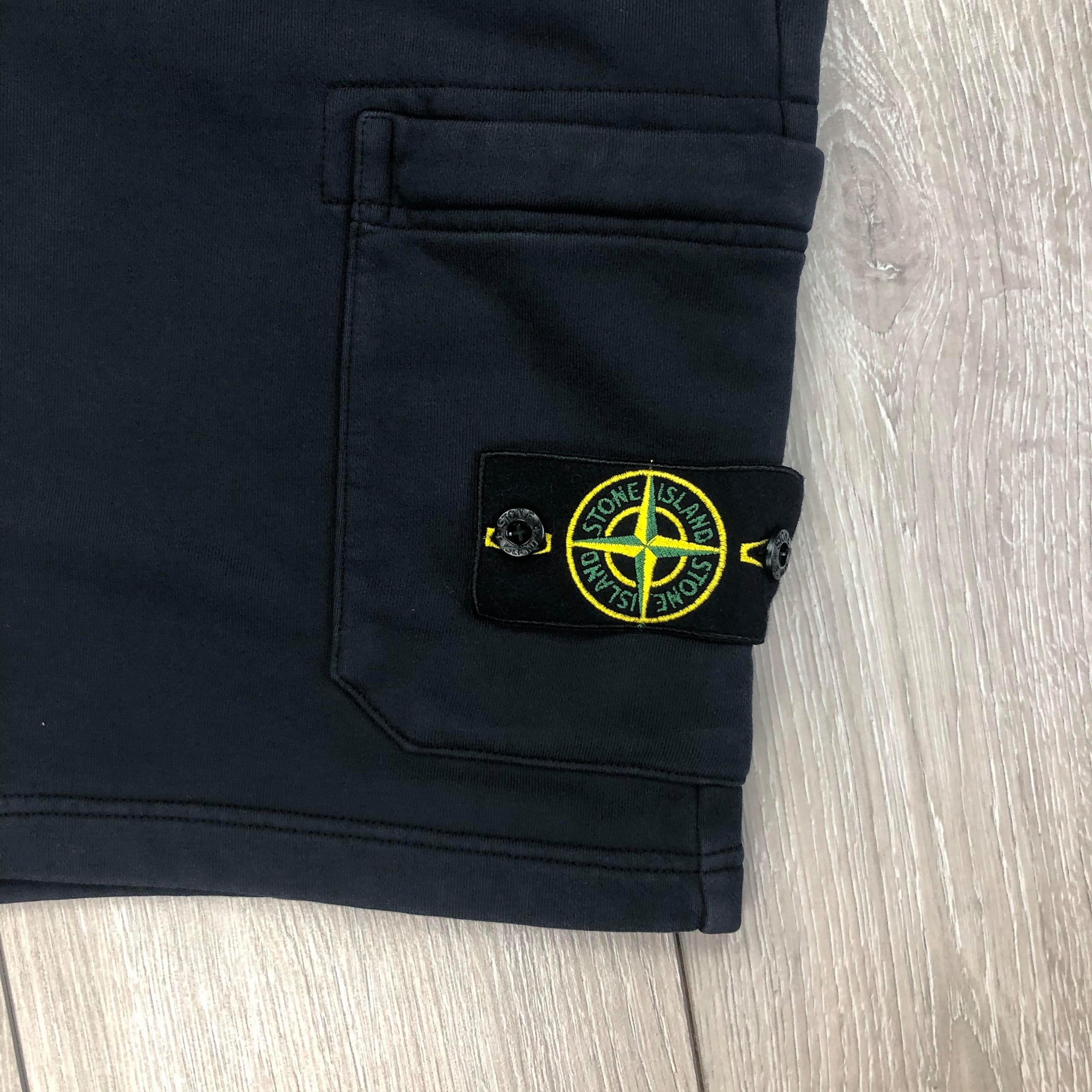 Stone Island Dyed Jersey Shorts - Navy