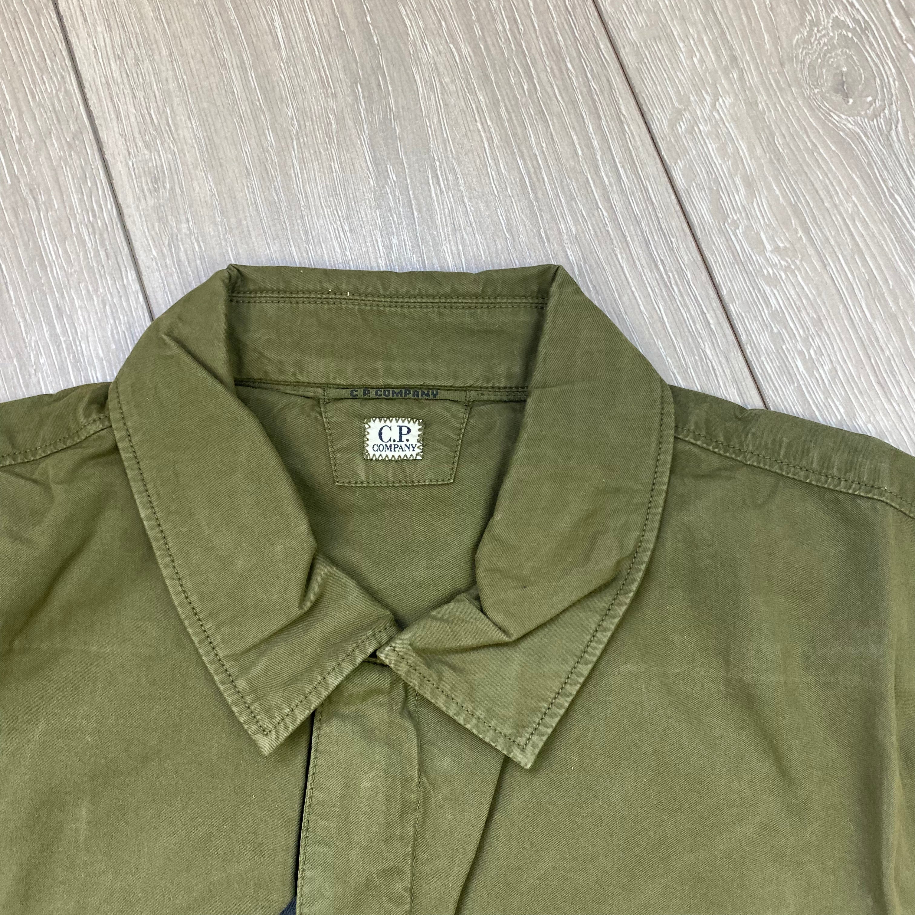 CP Company Zip Overshirt - Ivy Green