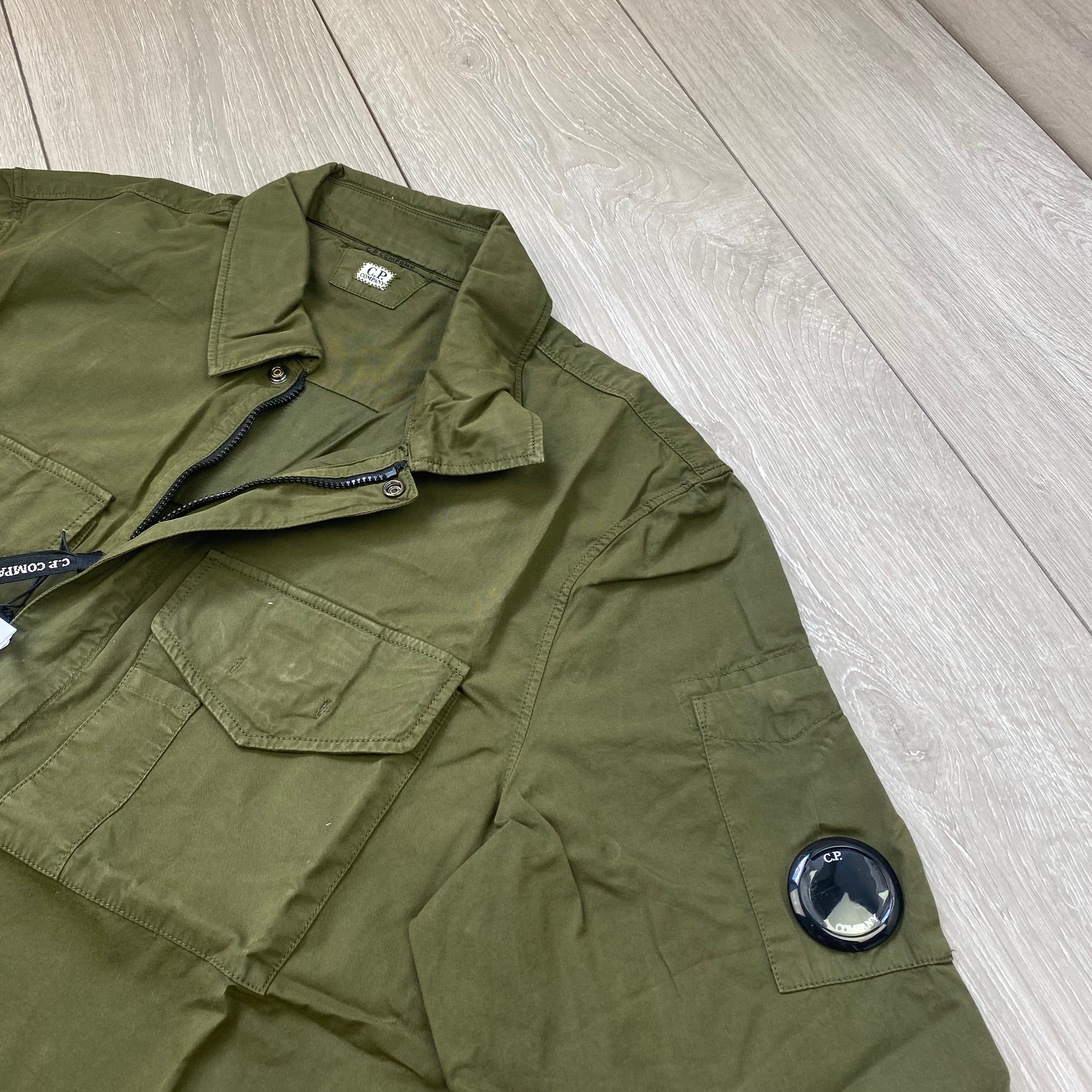 CP Company Zip Overshirt - Ivy Green