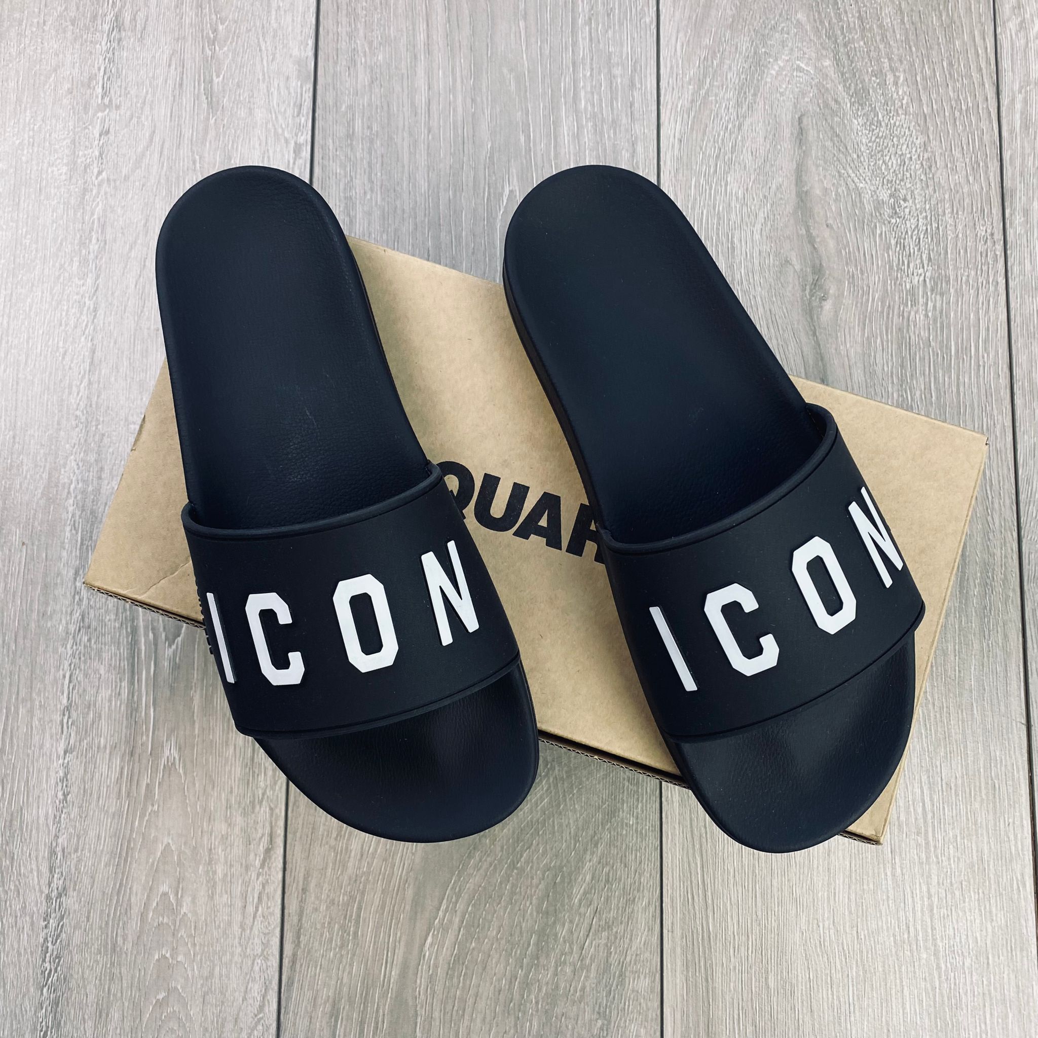 DSQUARED2 ICON Slides - Black