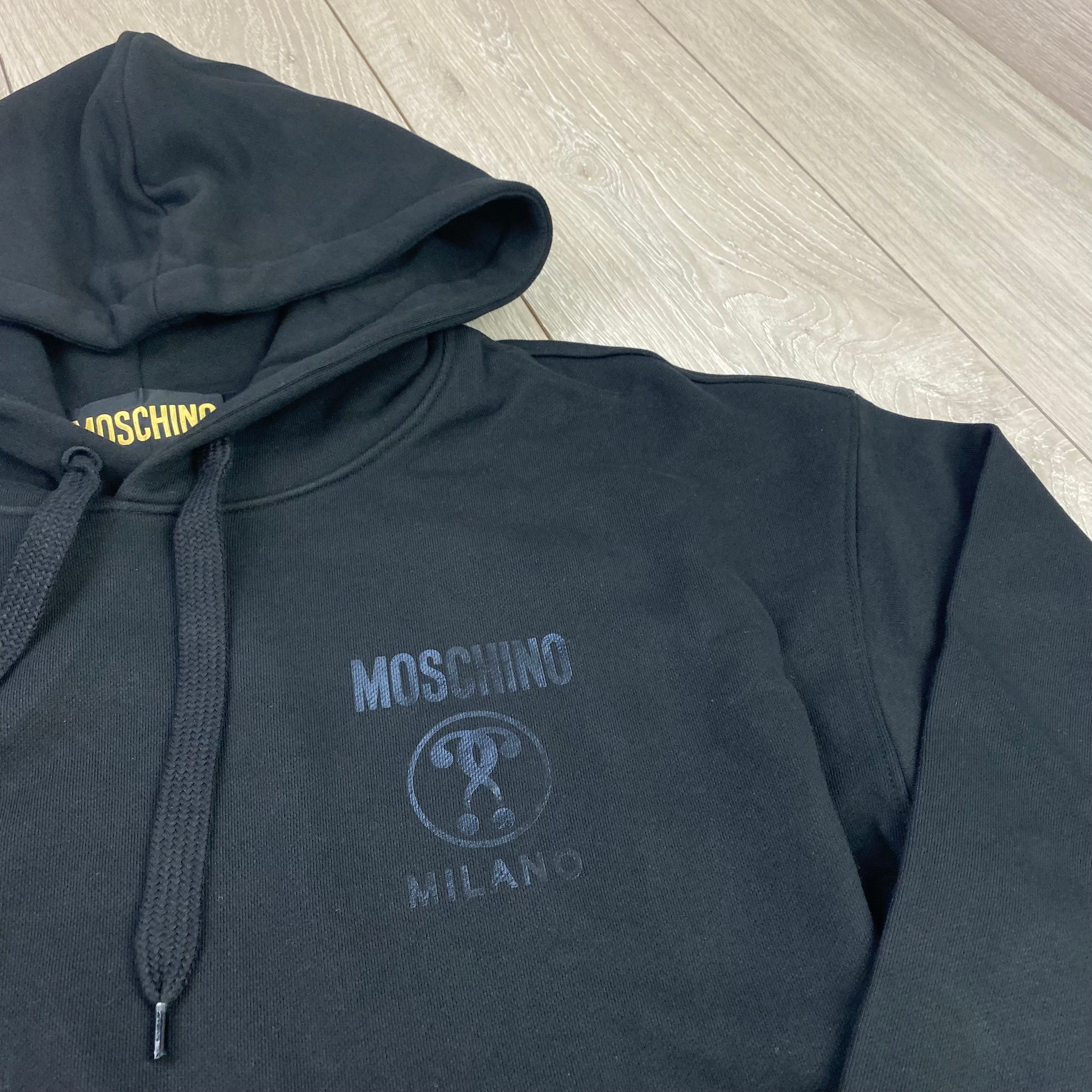 Moschino Printed Hoodie - Black