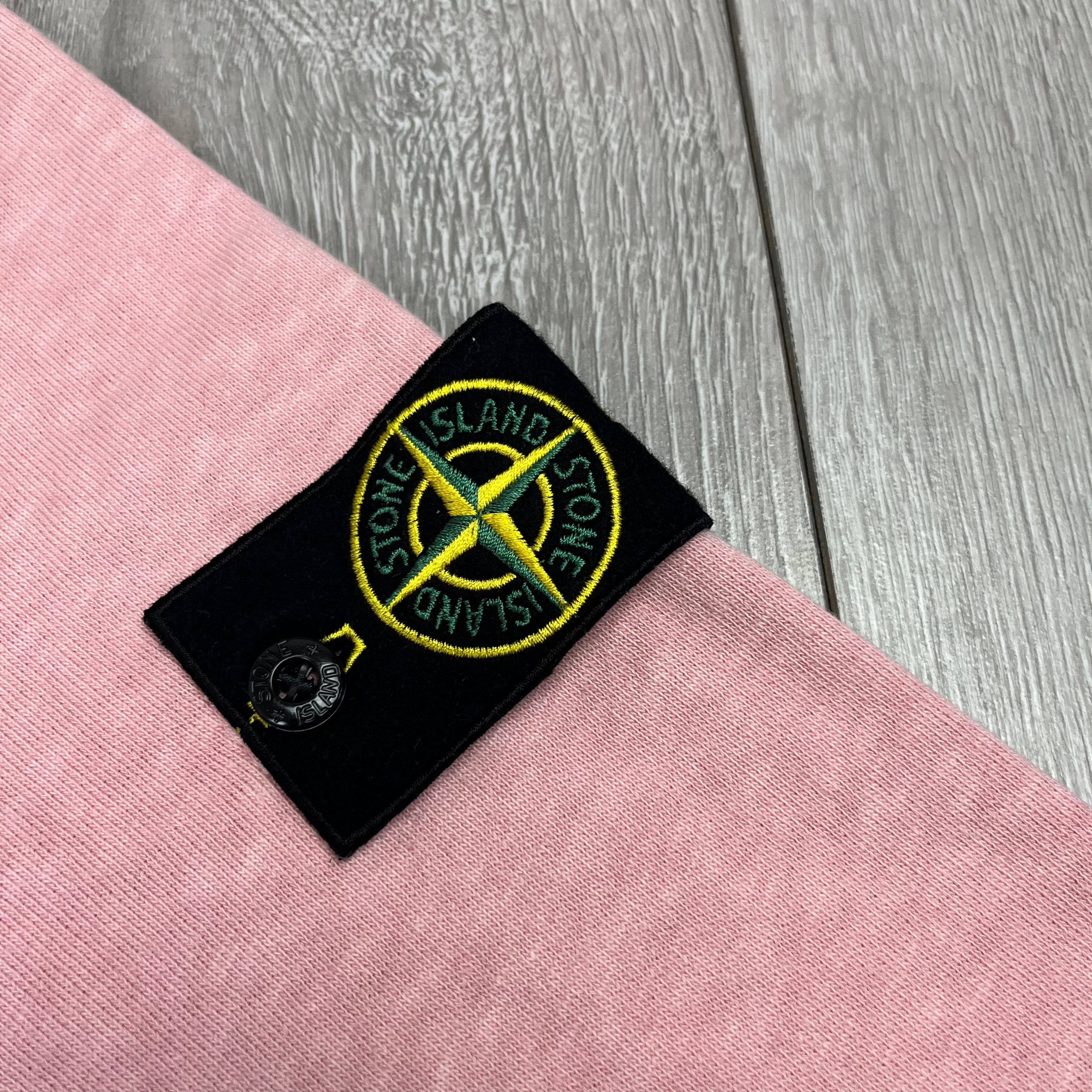 Stone Island Dyed Hoodie - Pink