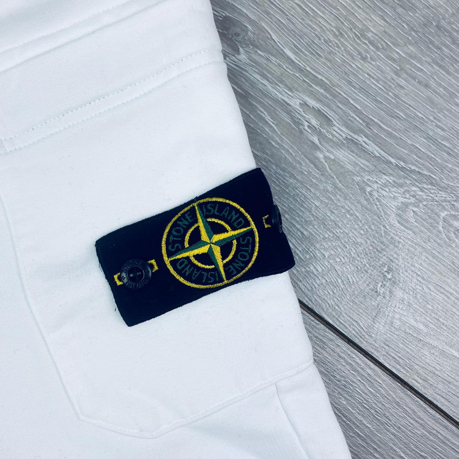 Stone Island Dyed Sweatpants - White