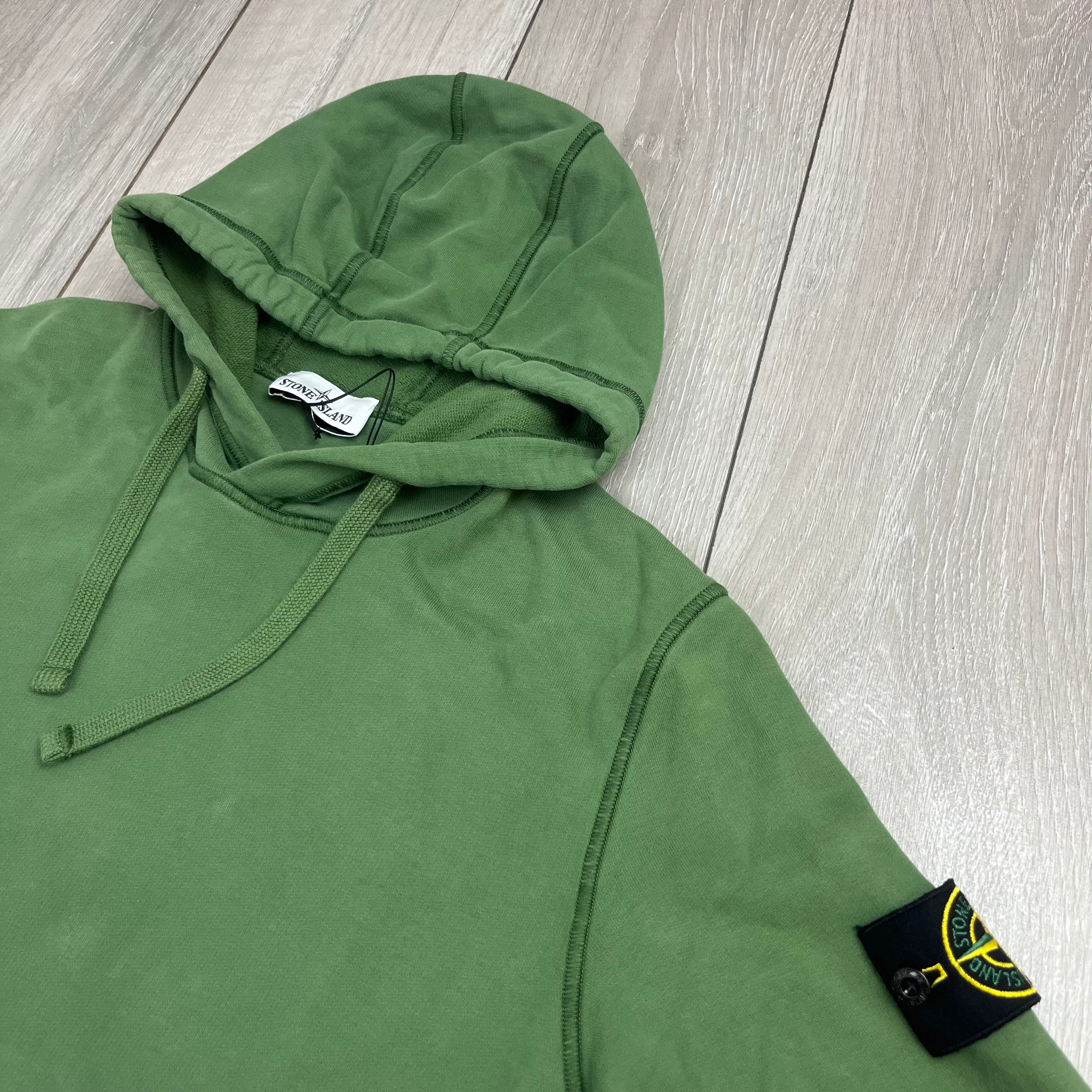 Stone Island Dyed Hoodie - Olive