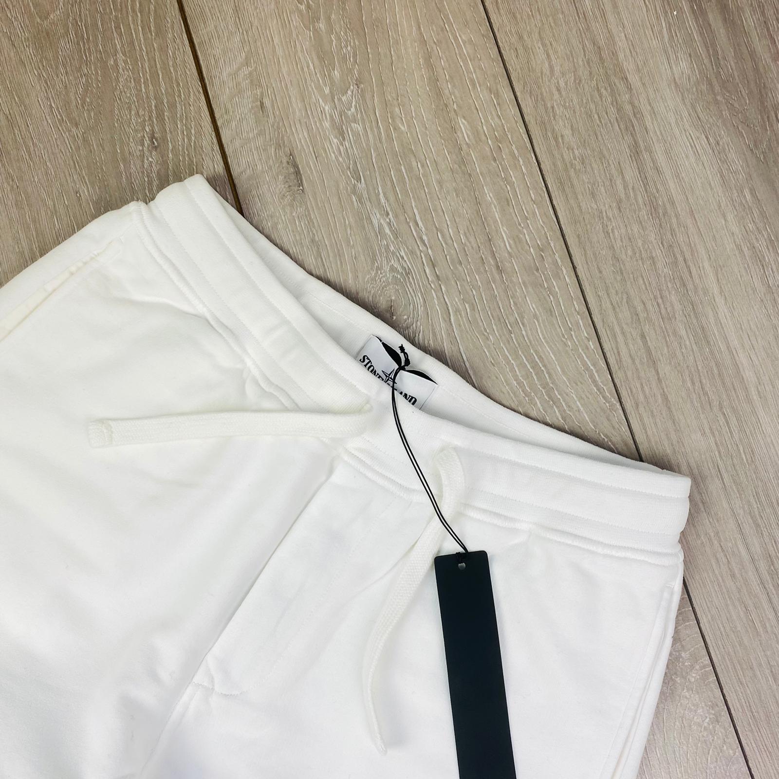 Stone Island Dyed Sweatpants - White