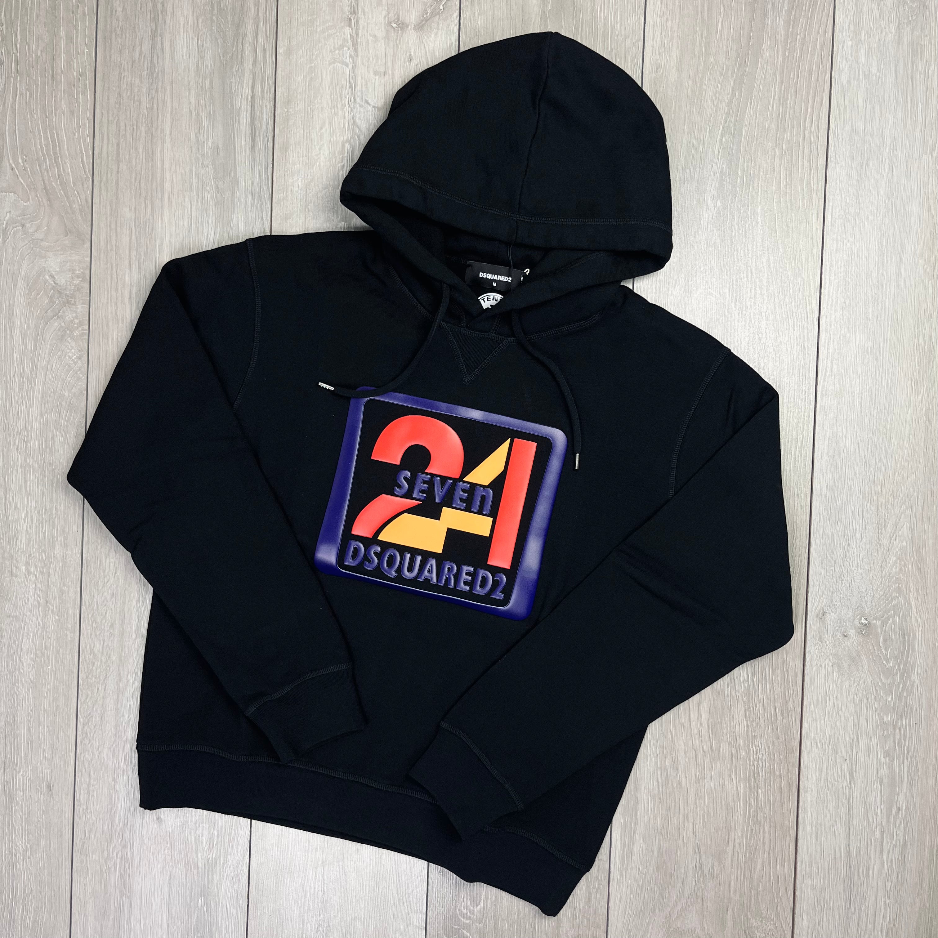 DSQUARED2 24/7 Hoodie - Black