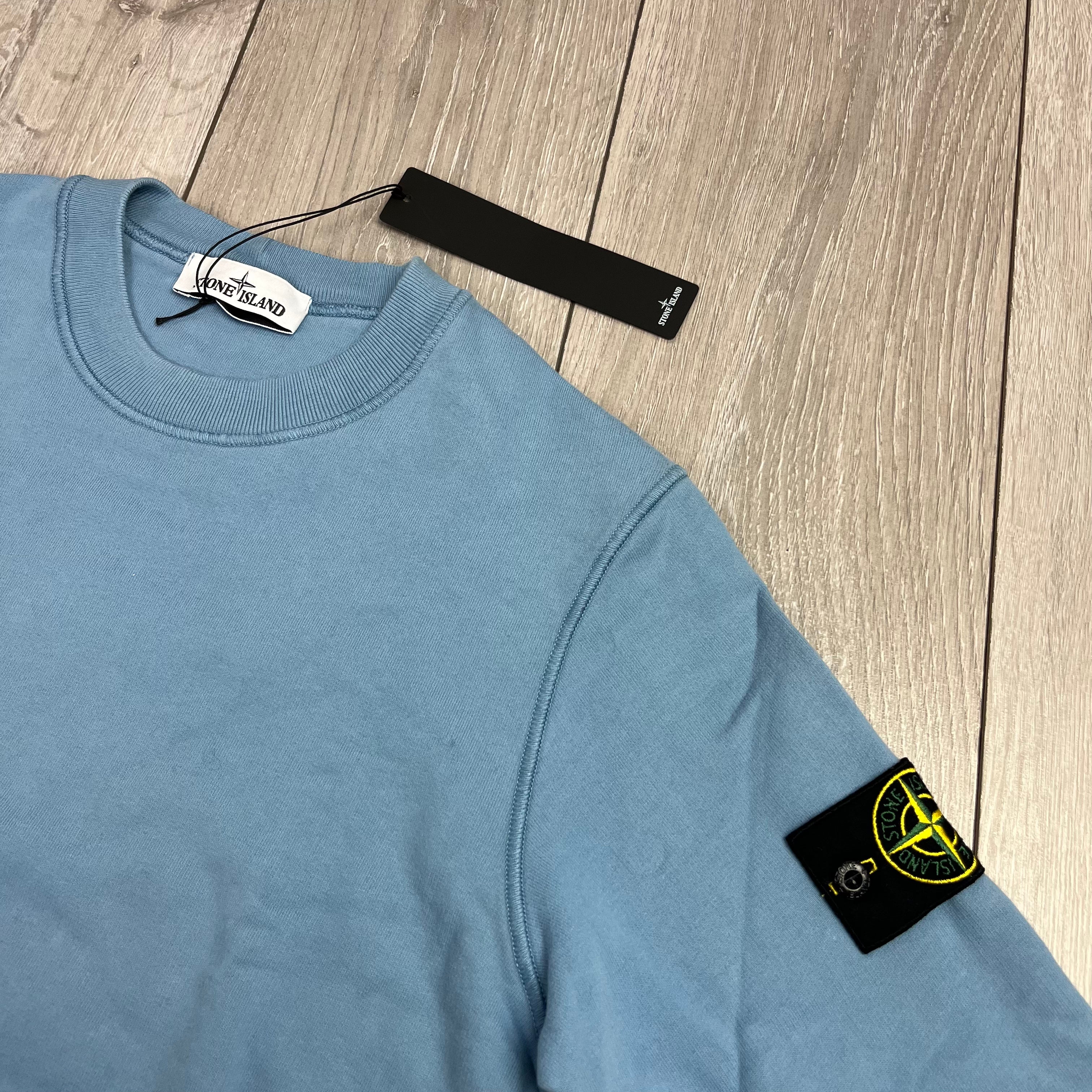 Stone Island Dyed Sweatshirt - Avio Blue