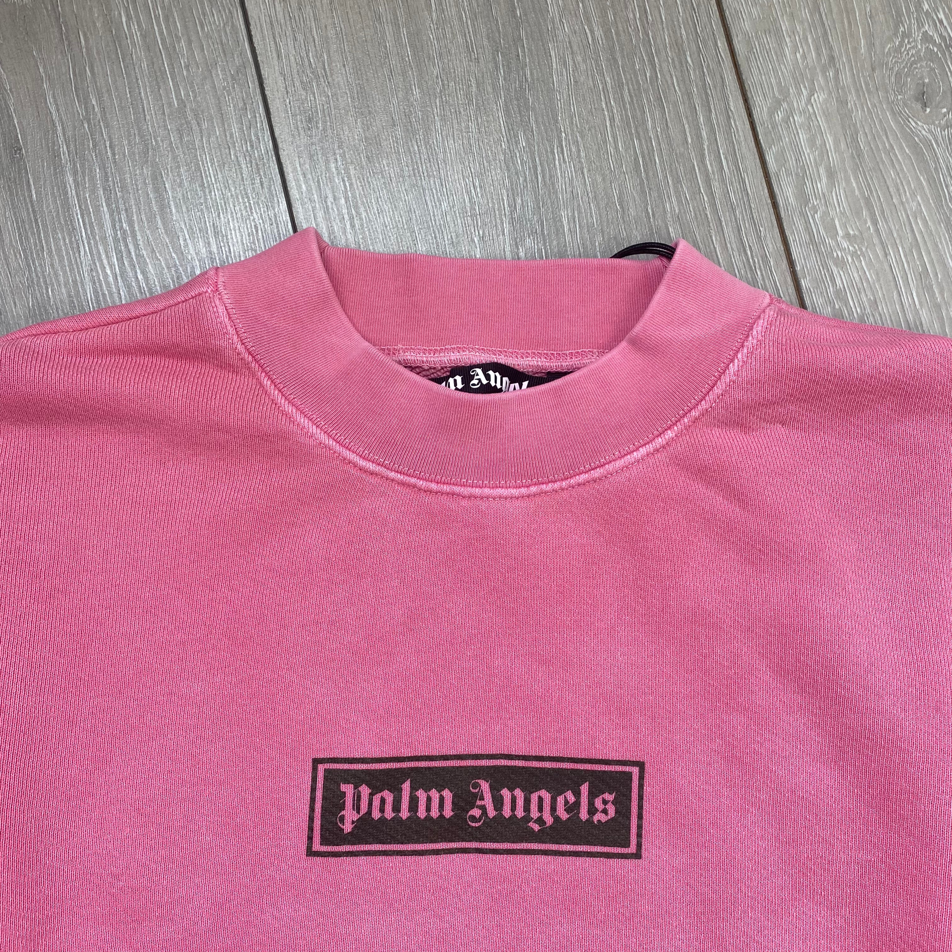 Palm Angels Box Logo Sweatshirt - Pink