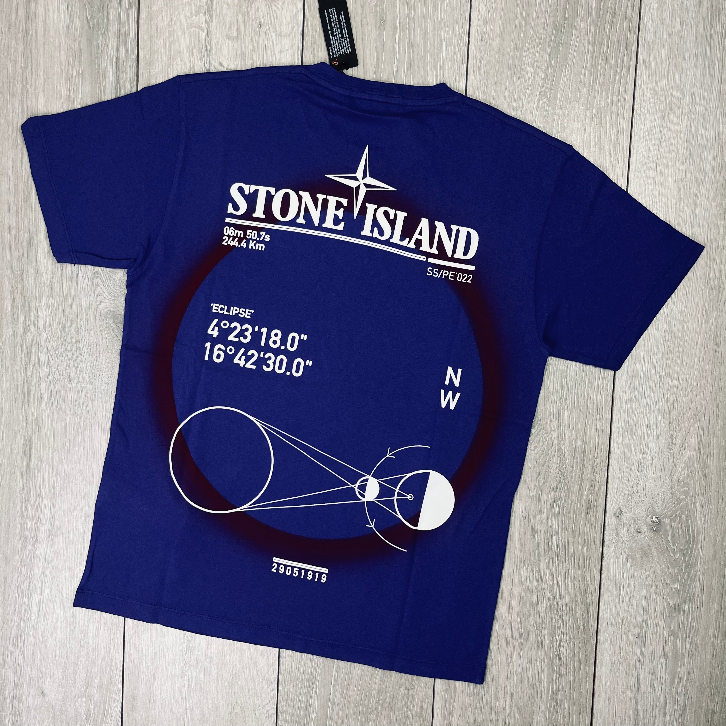 Stone Island Printed T-Shirt - Bluette