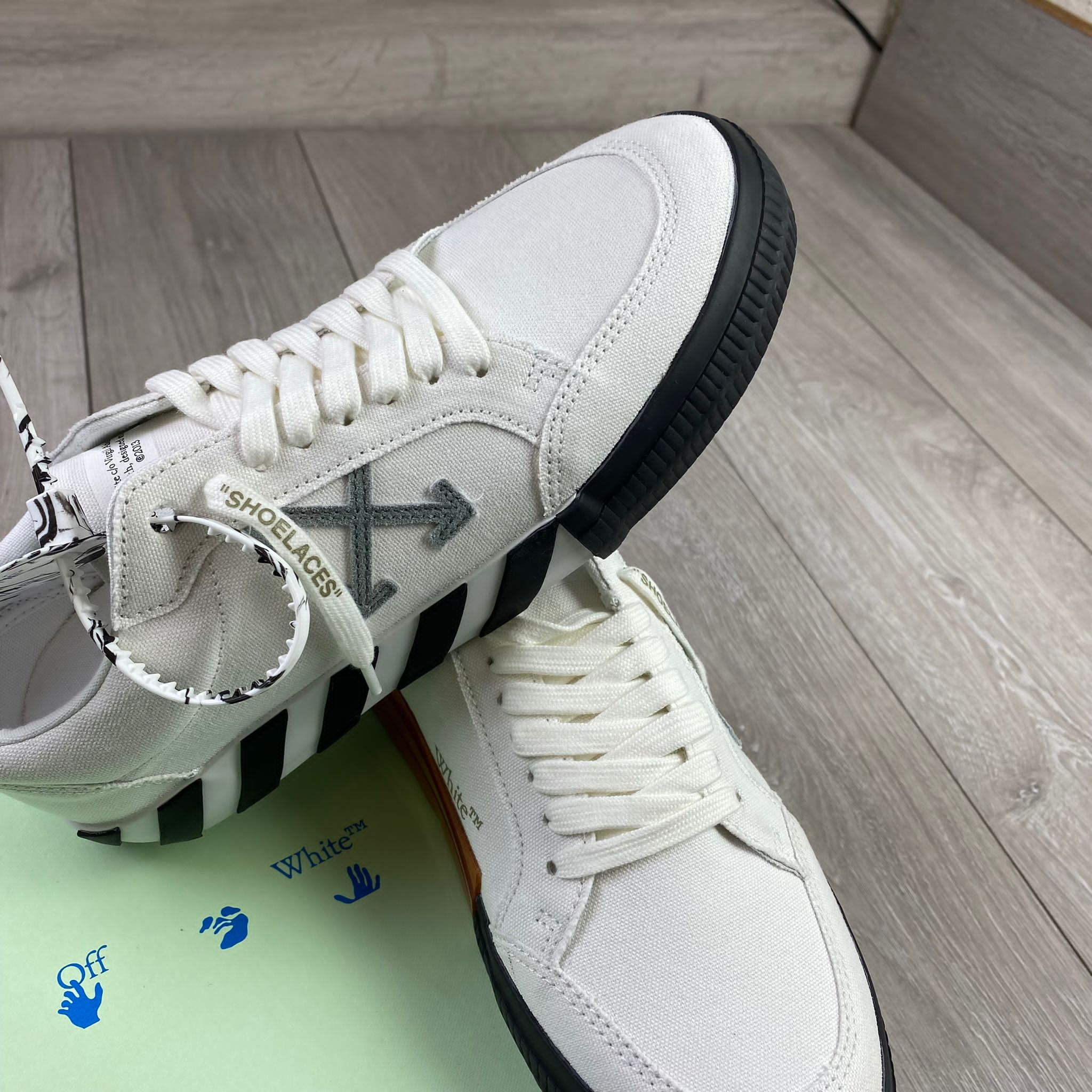 Off-White Canvas Sneakers - White