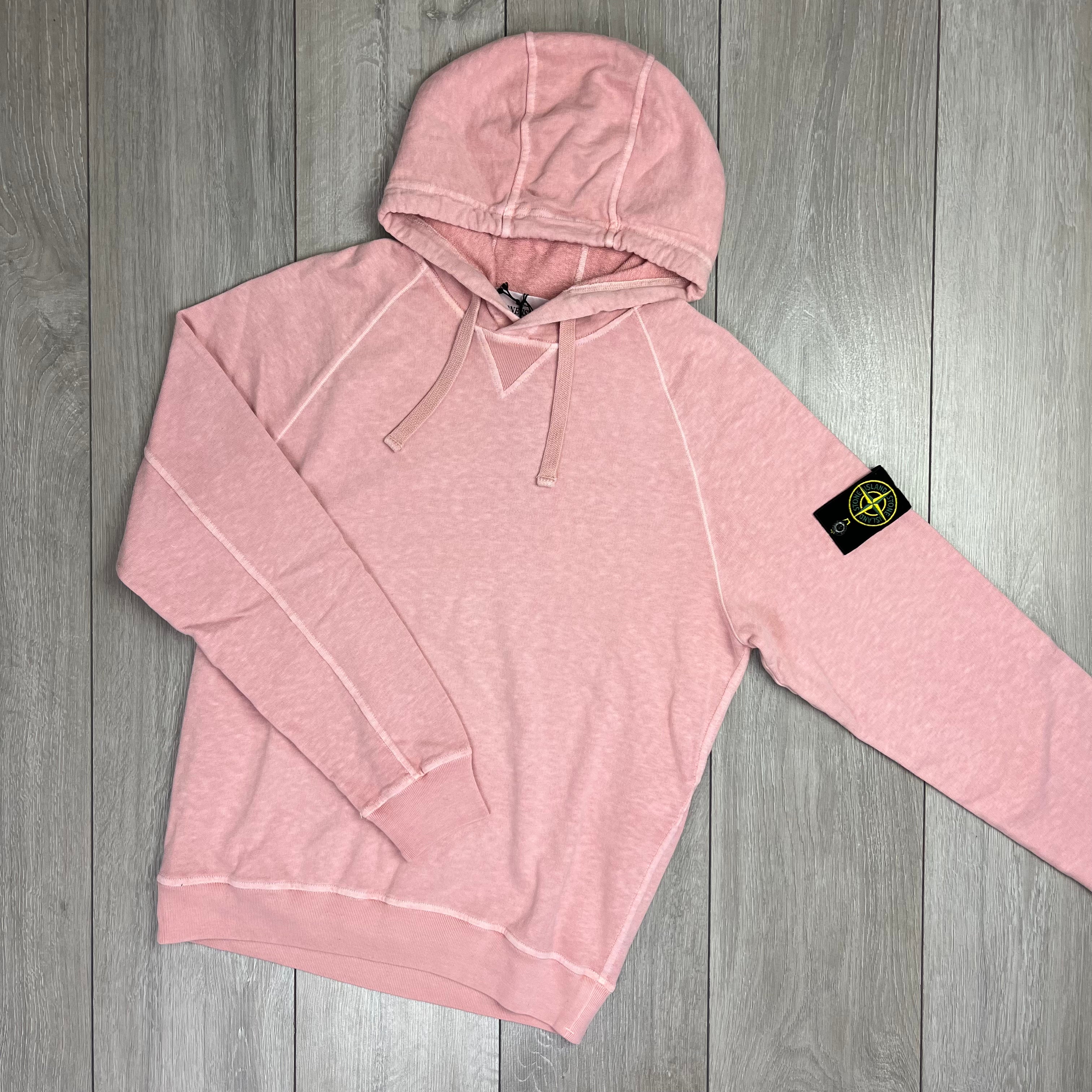 Stone Island Dyed Hoodie - Pink