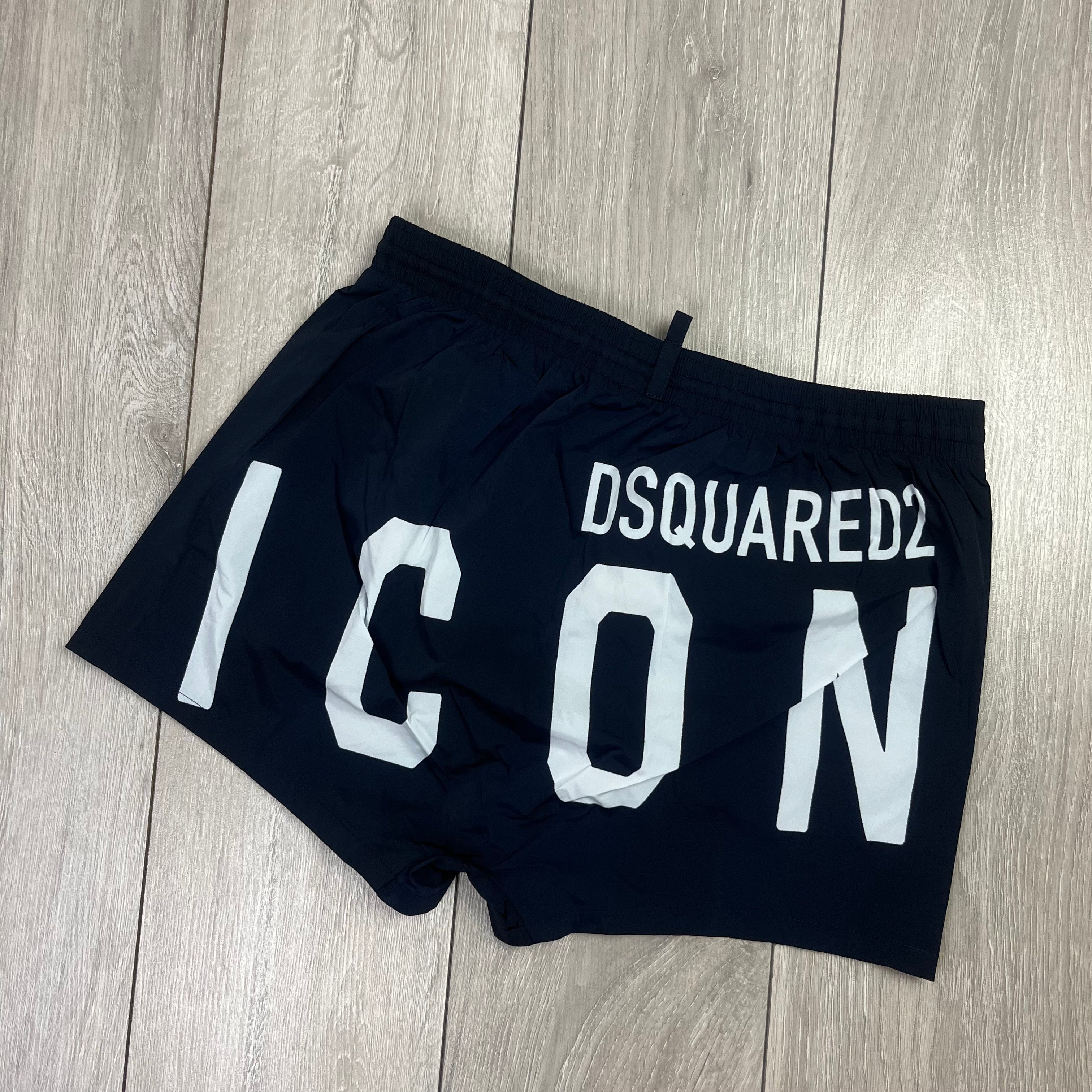 DSQUARED2 ICON Swim Shorts - Black