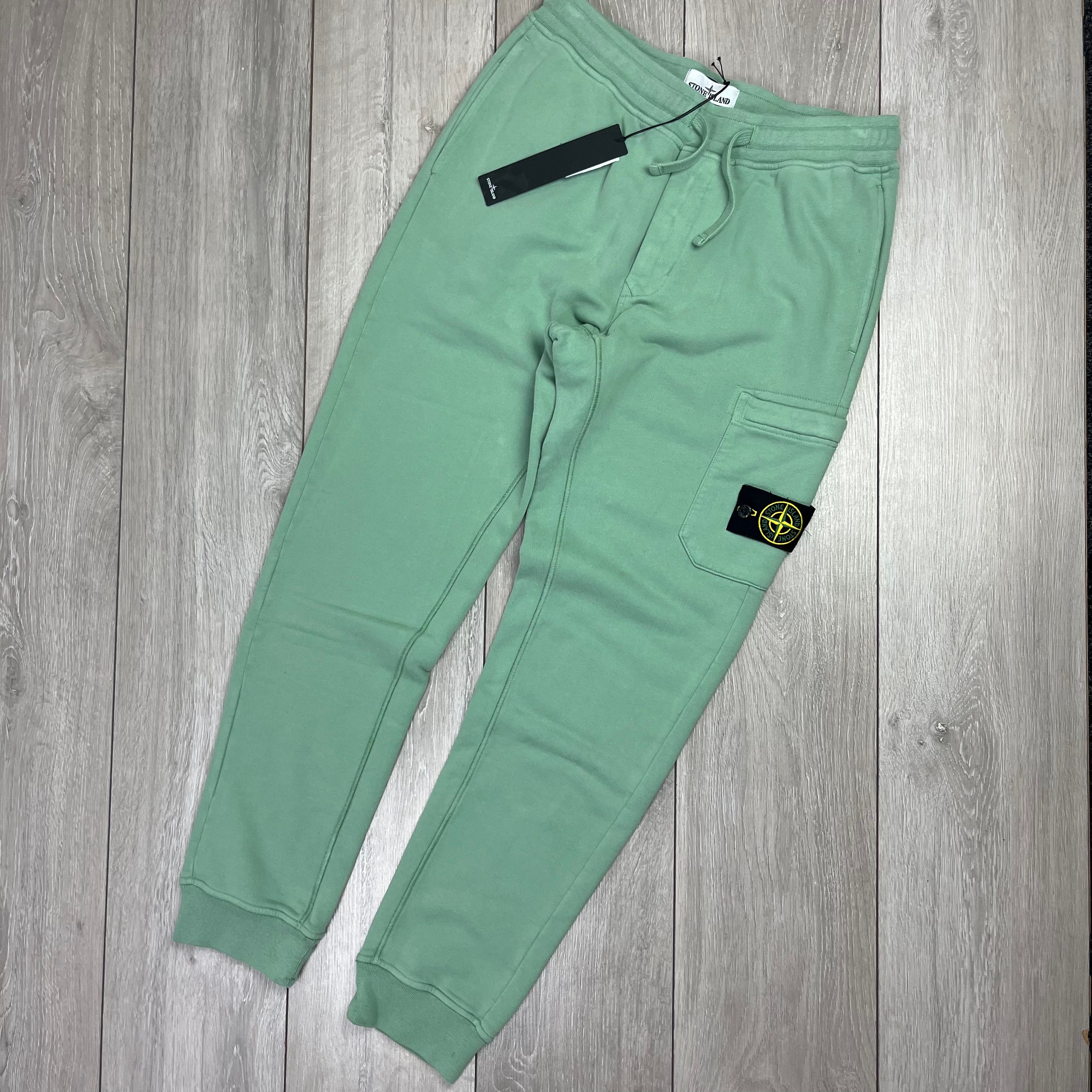 Stone Island Dyed Sweatpants - Sage Green