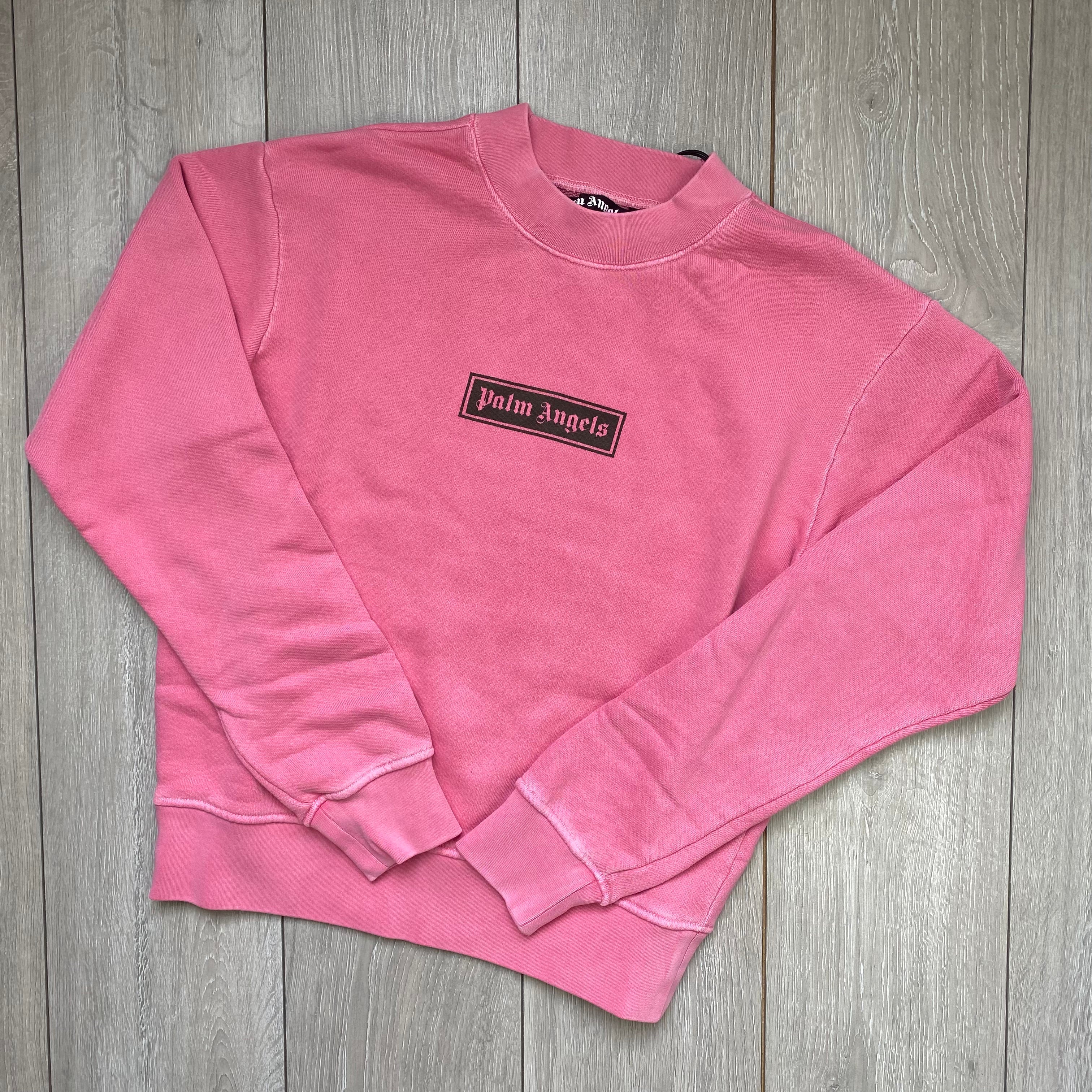 Palm Angels Box Logo Sweatshirt - Pink