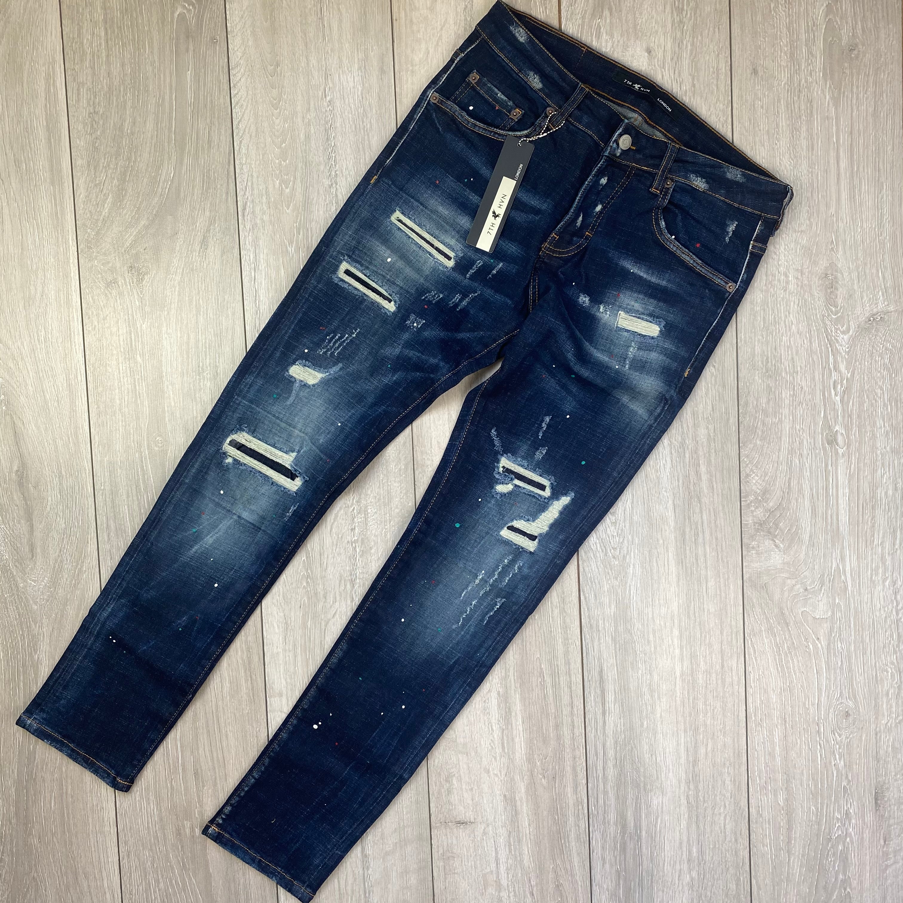 7TH HVN Slim Jeans - Blue