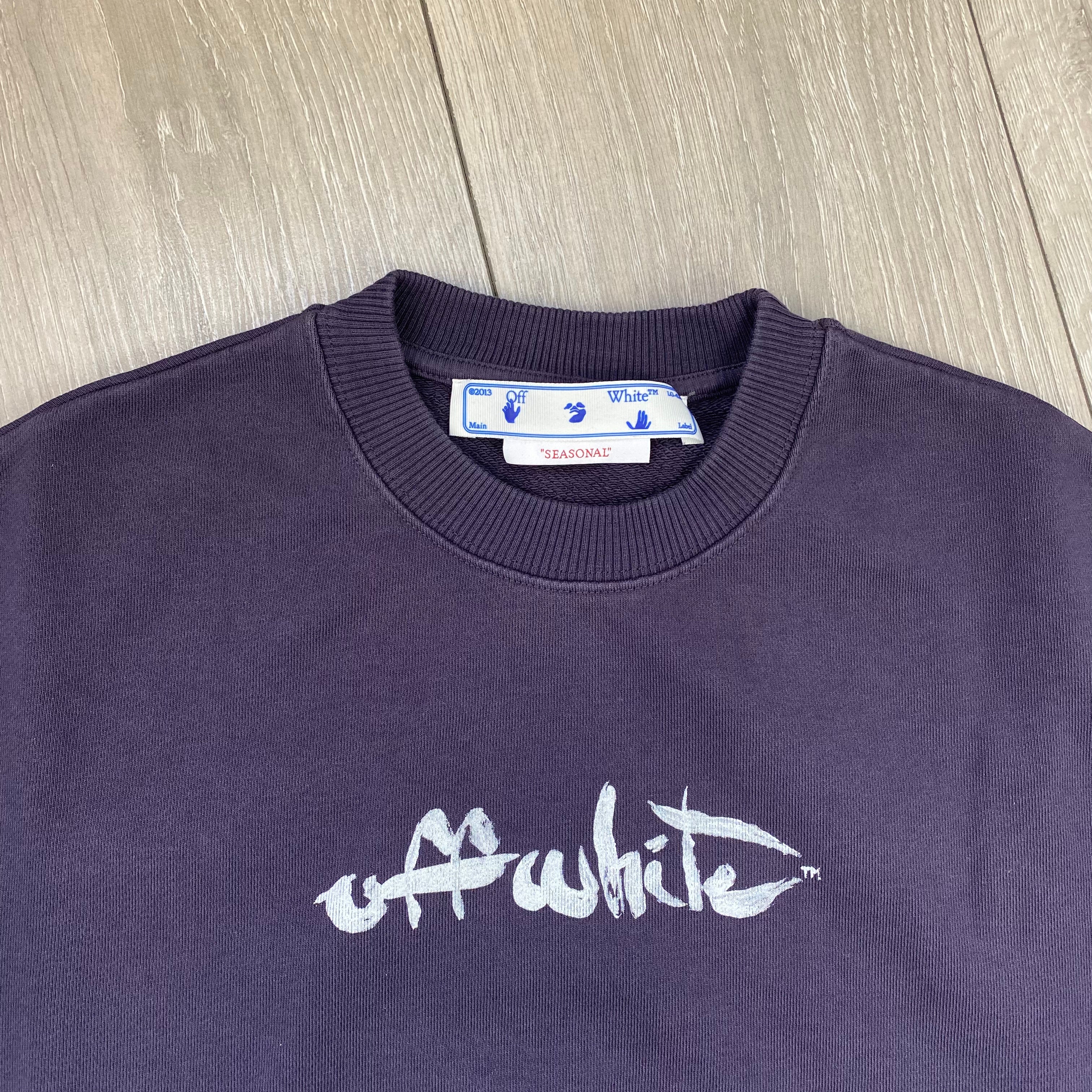 Off-White Graphic Sweatshirt - Aubergine