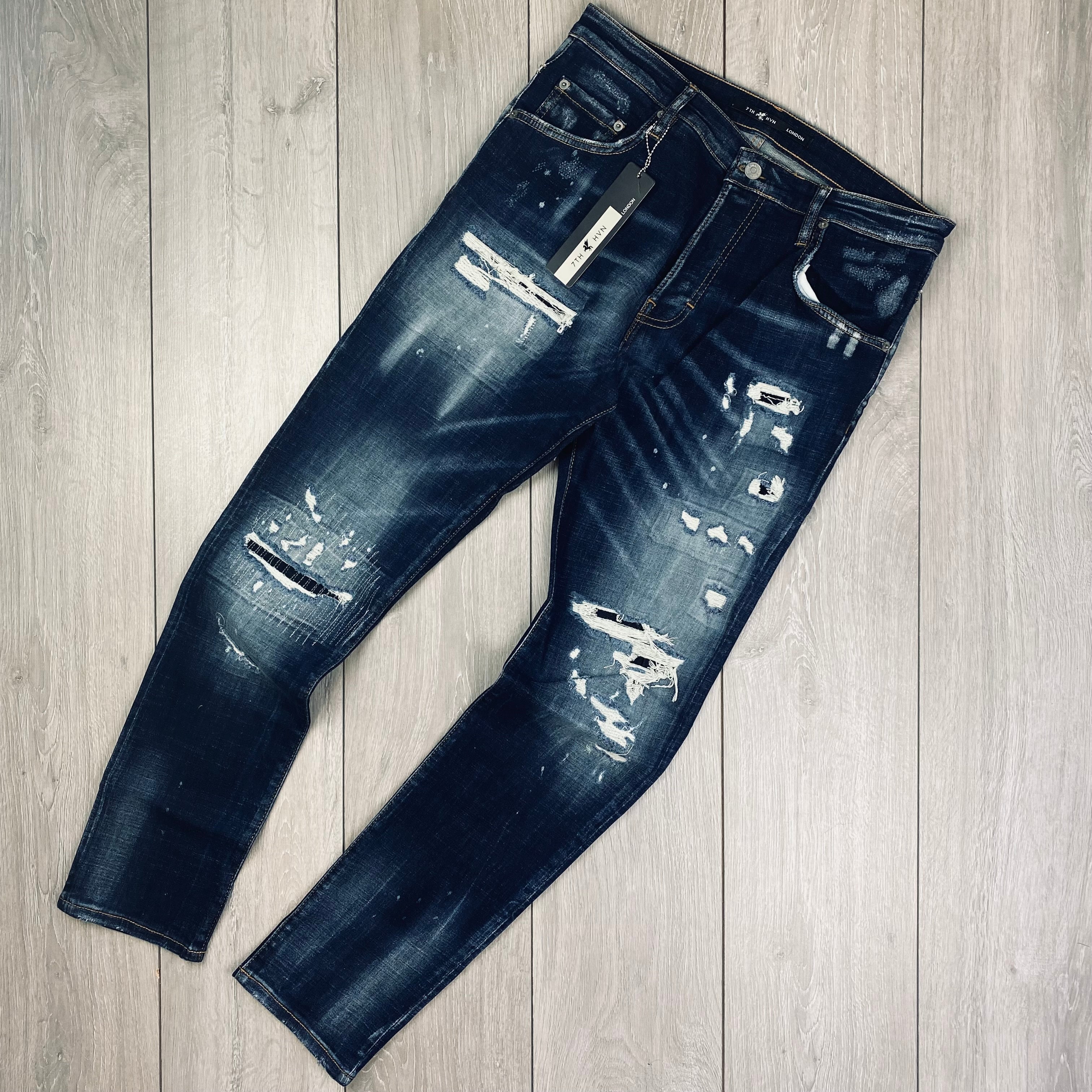 Men's Distressed Slim Jeans